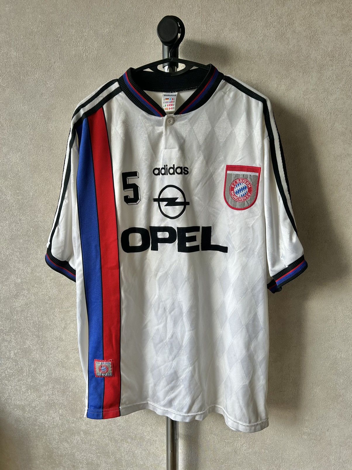 Adidas Adidas Bayern Munich 1996/1998 Away Soccer Jersey Size US XL / EU 56 / 4 - 1 Thumbnail