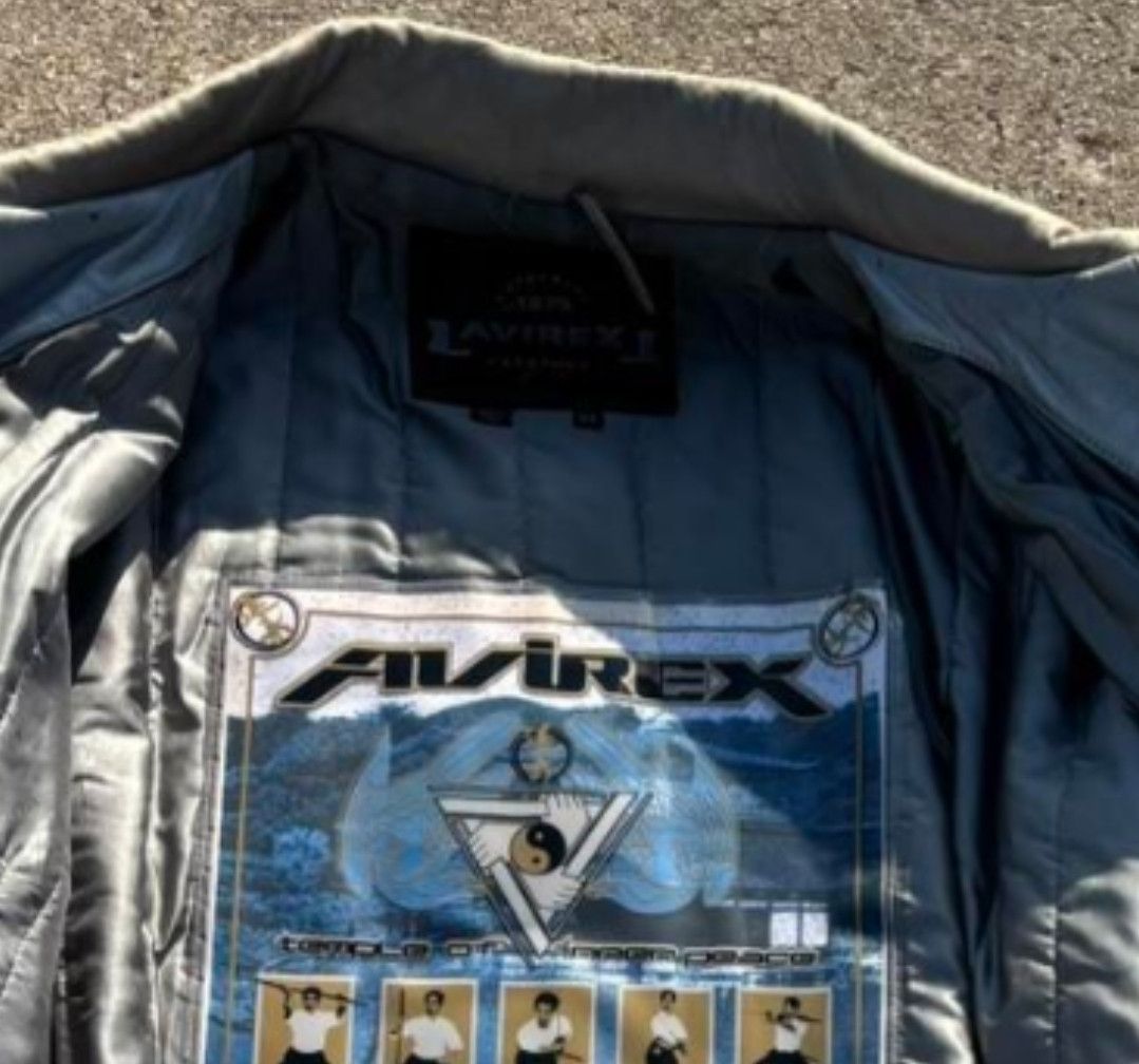Avirex Vintage 3XL Avirex Temple of Inner Peace Leather Jacket Size US XXL / EU 58 / 5 - 4 Thumbnail