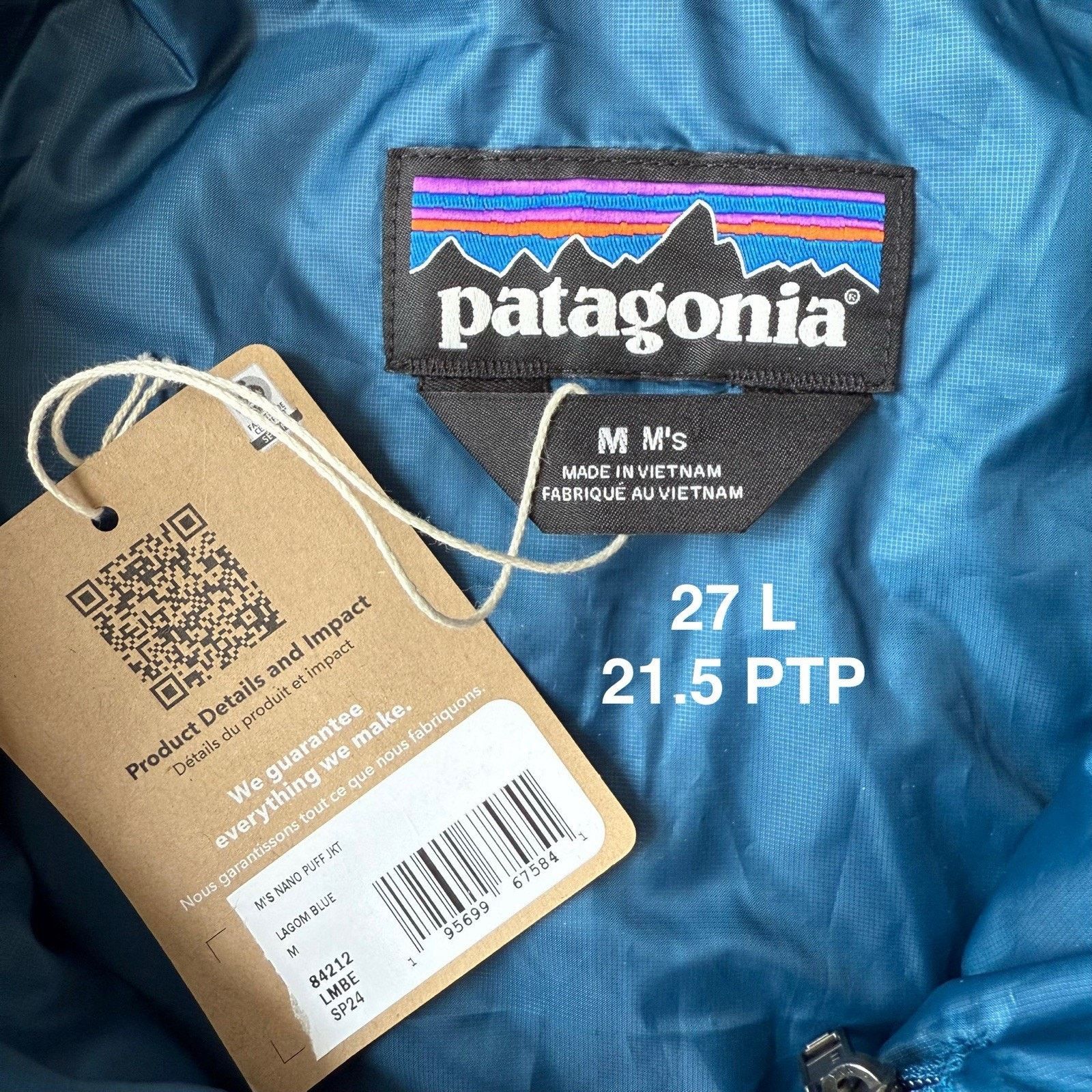 Patagonia Patagonia Nano Puff Jacket Medium Full Zip Insulated Puffer Size US M / EU 48-50 / 2 - 7 Thumbnail