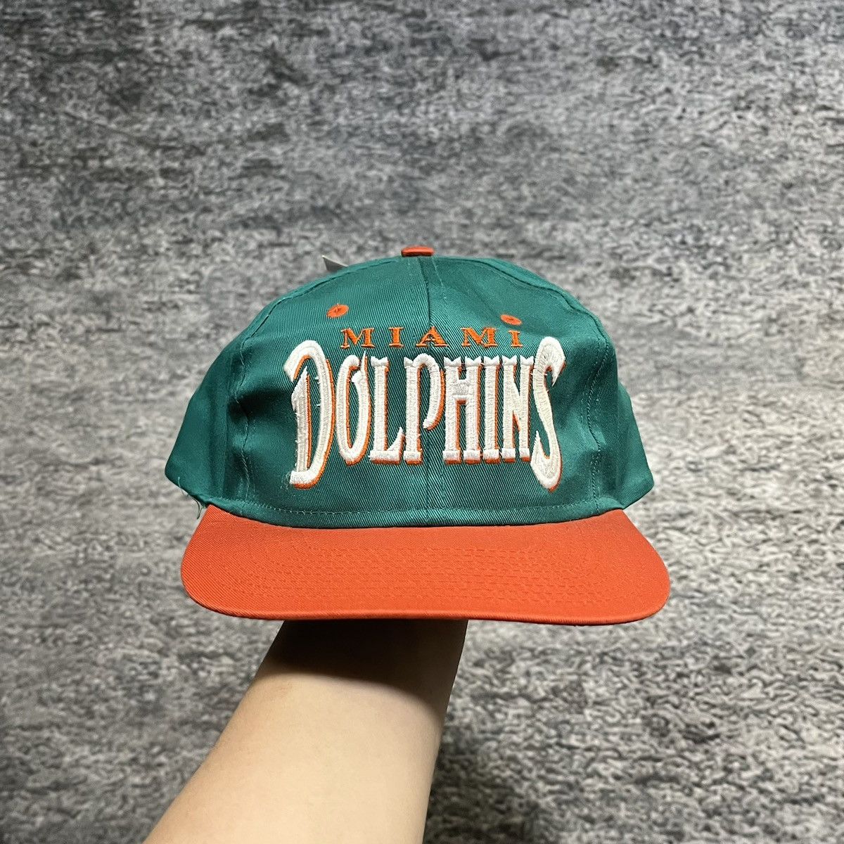 NFL Vintage 90s Miami Dolphins Embroidered NFL Snapback Hat Size ONE SIZE - 1 Thumbnail