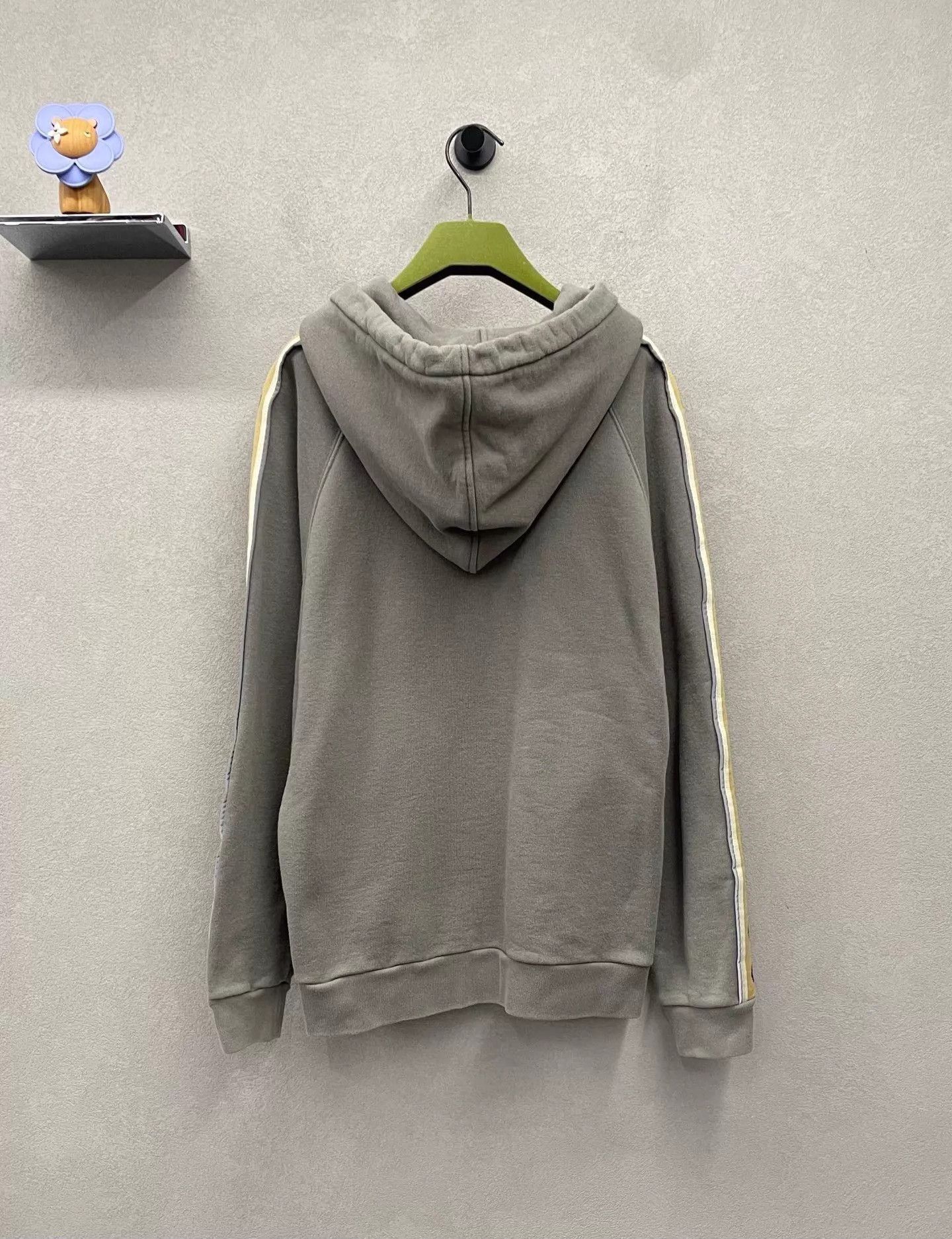 Gucci Gucci Gray Brown Flower Webbing Hoodie XS Size US XS / EU 42 / 0 - 2 Thumbnail