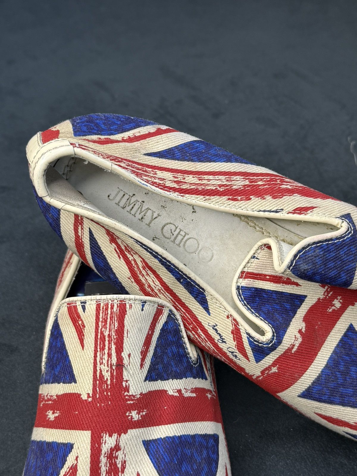 Jimmy Choo Rare Jimmy Choo Union Jack loafers EU 44.5 Size US 10 / EU 43 - 8 Thumbnail