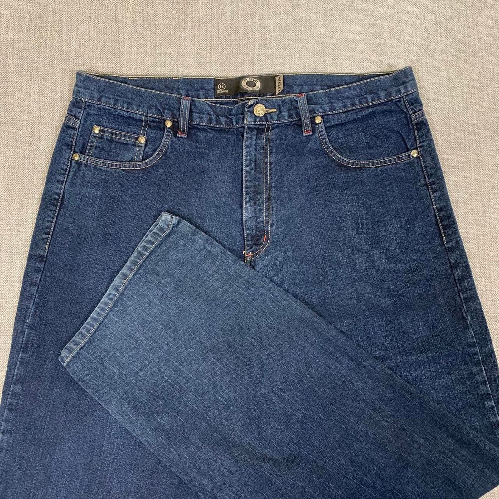 Cougar Y2K 90s Baggy Wide Leg Denim Jeans Size US 36 / EU 52 - 5 Thumbnail