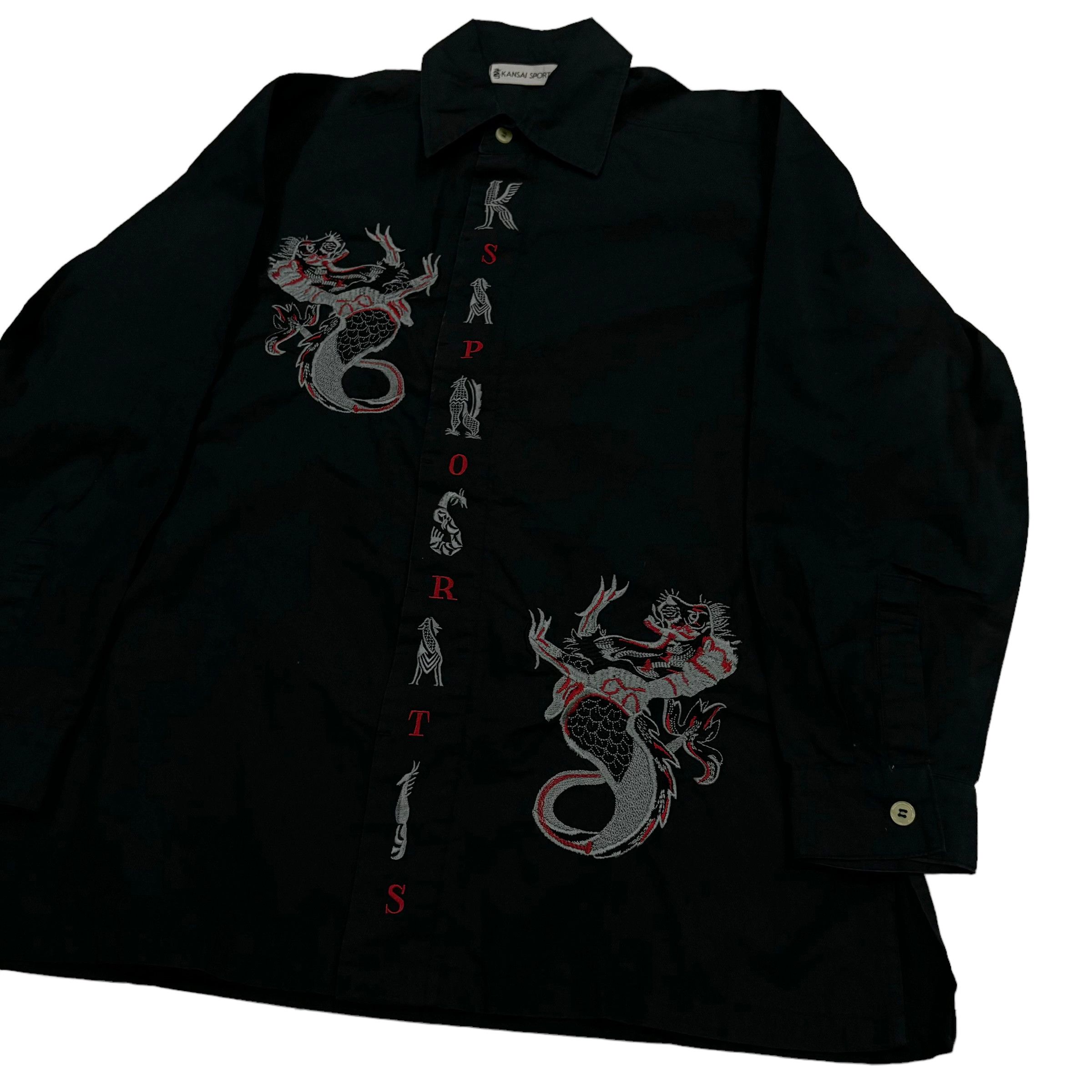 Kansai Yamamoto Kansai Sports Dragon Embroidery Shirt Size US M / EU 48-50 / 2 - 2 Thumbnail