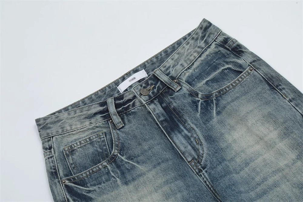 Japanese Brand vintage fashion loose flared contrast washed jeans Size US 32 / EU 48 - 4 Thumbnail