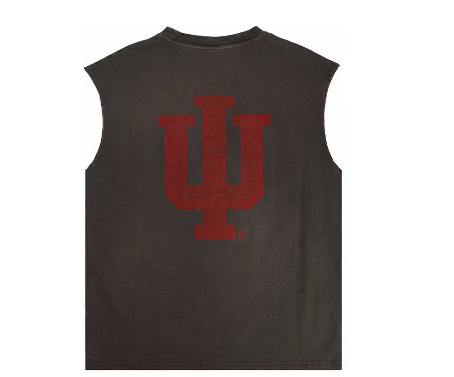 Eric Emanuel Eric Emanuel EE washed grey Indiana Hoosiers cutoff shirt Size US M / EU 48-50 / 2 - 2 Thumbnail