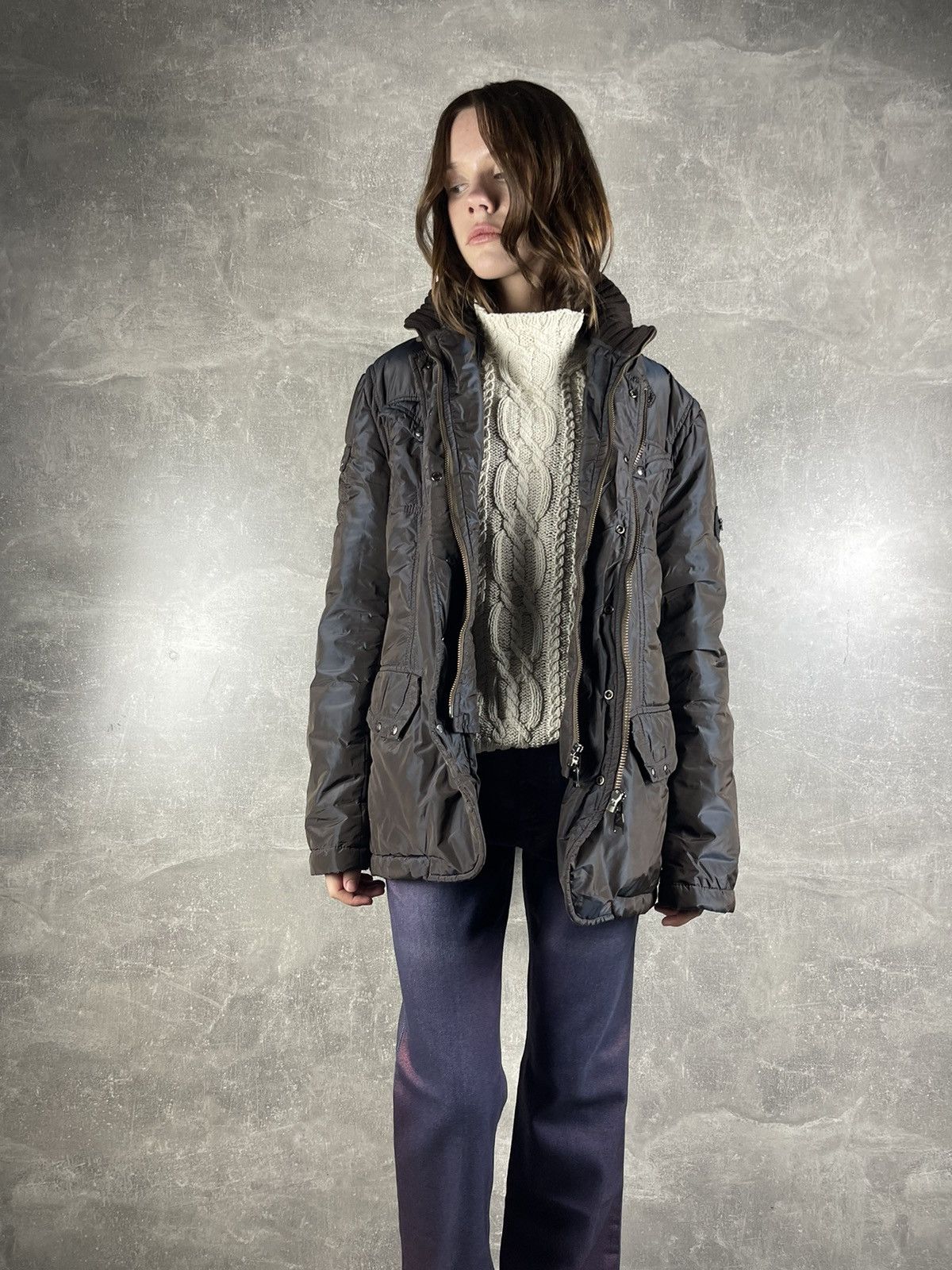 Montecore Montecore Urban Nylon Jacket Gradient Quilted Field Coat Size US M / EU 48-50 / 2 - 4 Thumbnail