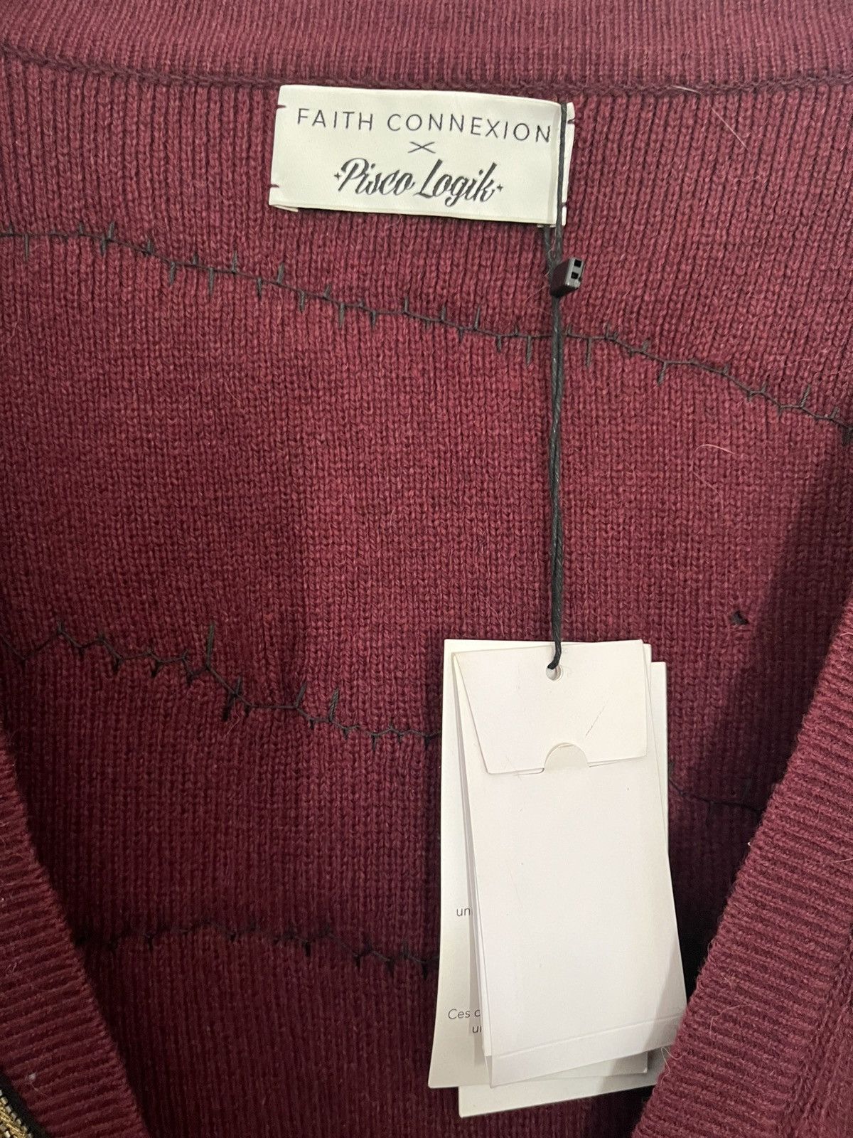 Faith Connexion Wool oversized cardigan with patches Size US XS / EU 42 / 0 - 4 Thumbnail