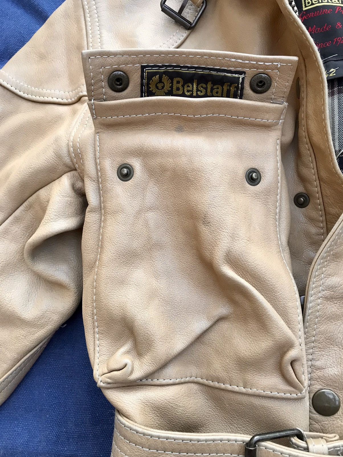 Belstaff BELSTAFF THICK FULL GRAIN VEG TANNED LEATHER JACKET Size M / US 6-8 / IT 42-44 - 5 Thumbnail