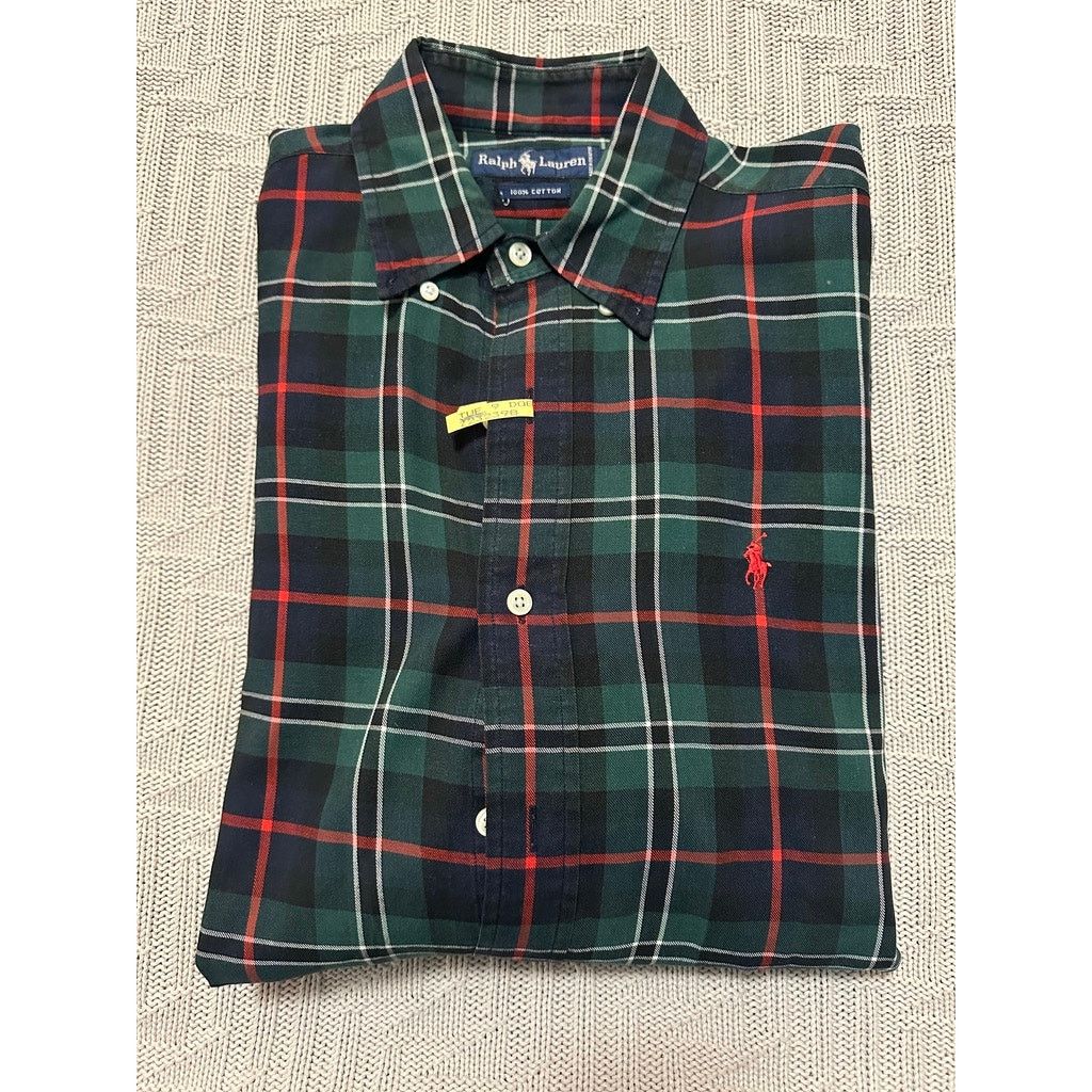 Ralph Lauren Ralph Lauren green plaid flannel button down size M Size US M / EU 48-50 / 2 - 1 Thumbnail