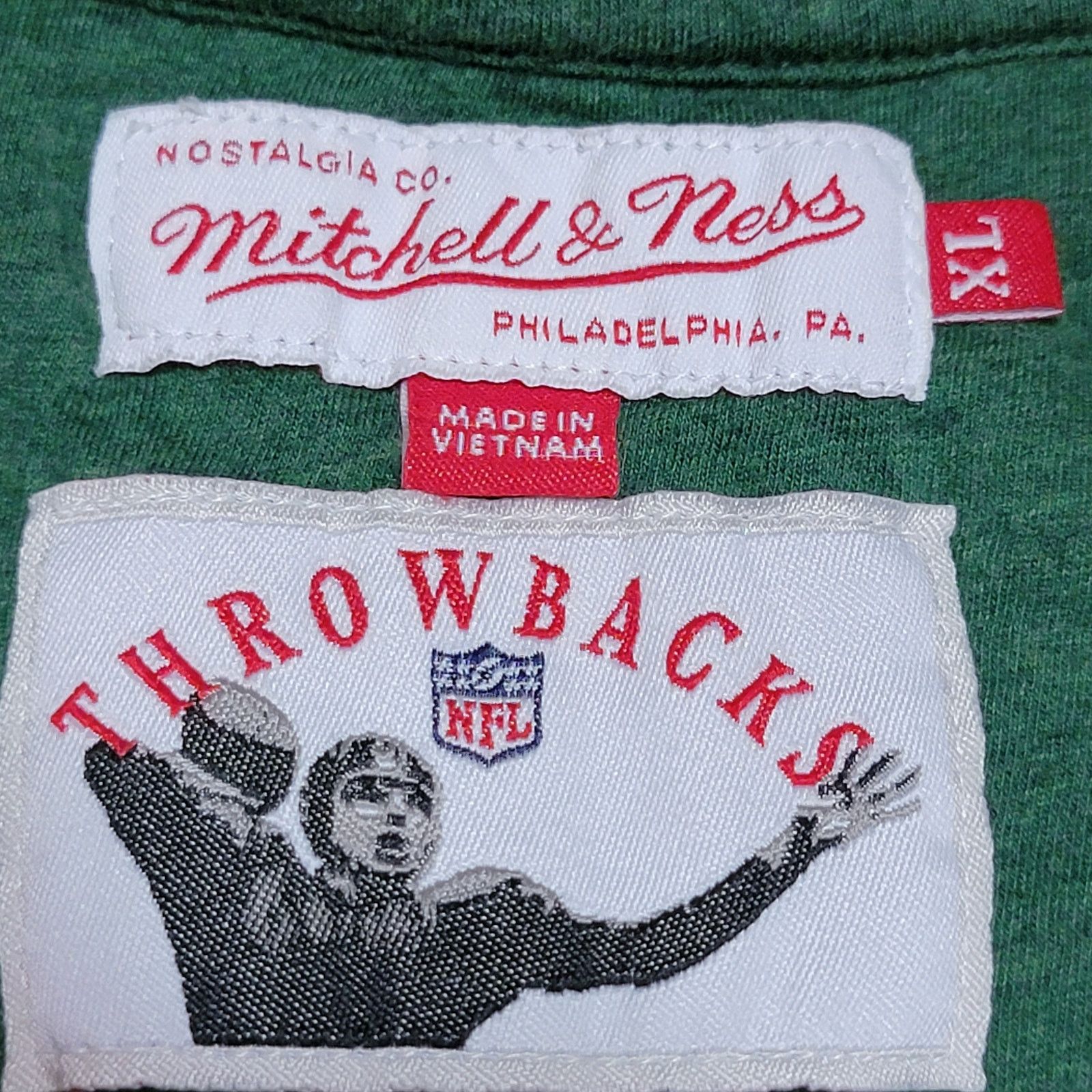 Mitchell & Ness NFL Throwbacks Green Bay Packers Henley Pajama Top - Size XL Size XL / US 12-14 / IT 48-50 - 5 Thumbnail