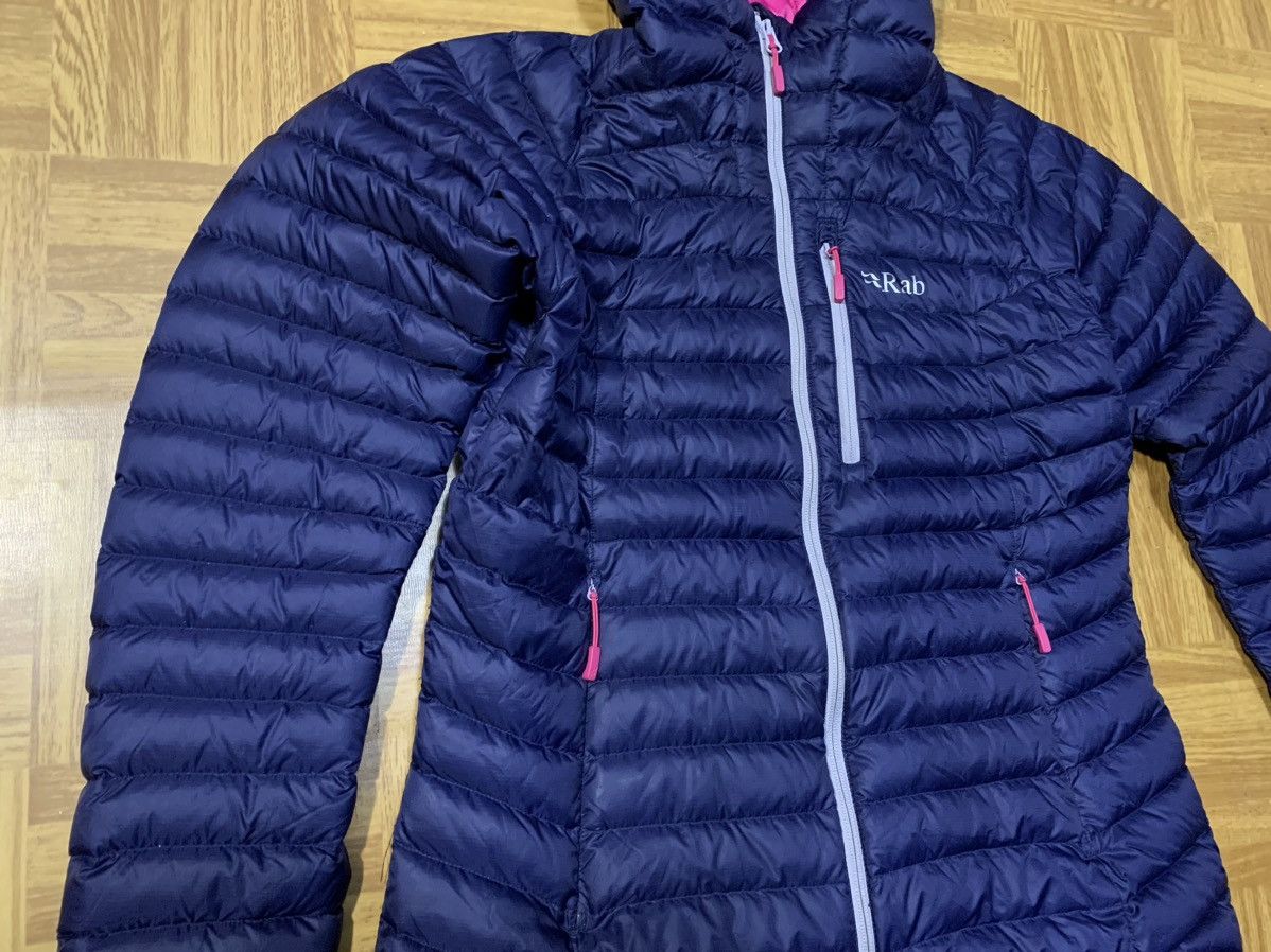 Rab Rab Women Microlight Alpine Jacket Down Navy Blue Size L / US 10 / IT 46 - 9 Thumbnail