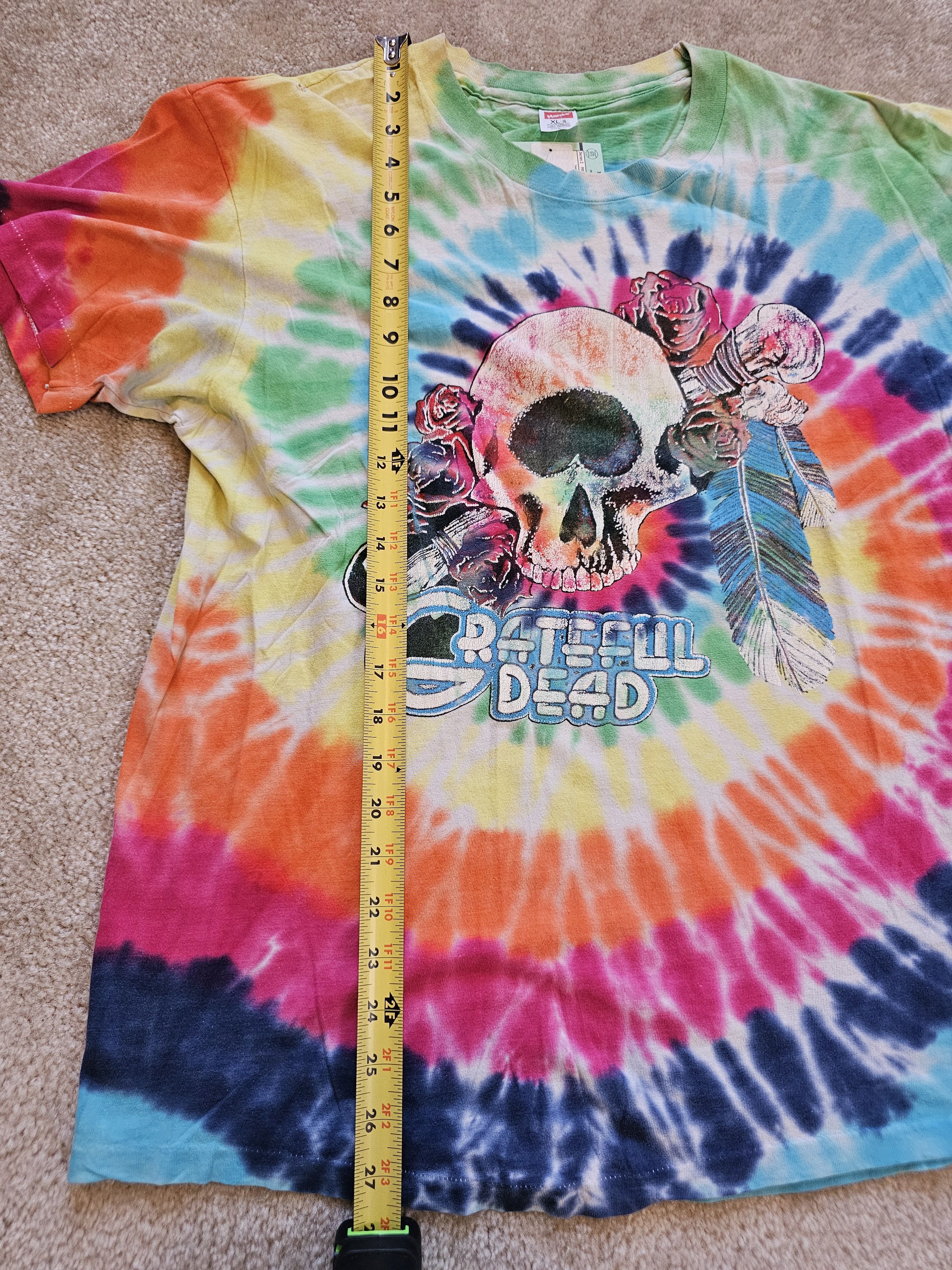 Grateful Dead 1970s Grateful Dead Double Sided Tee Sz L Size US L / EU 52-54 / 3 - 6 Thumbnail