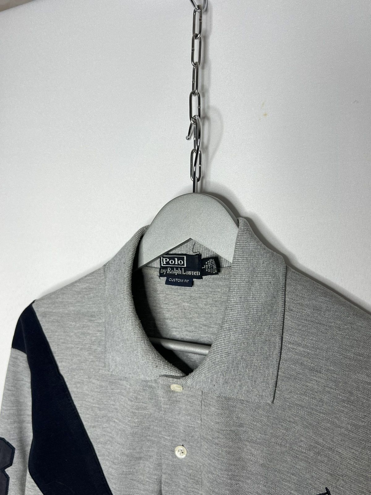 Vintage 💰 Vintage Polo Ralph Lauren Big Pony #3 Long Sleeve Rugby 💰 Size US L / EU 52-54 / 3 - 7 Thumbnail