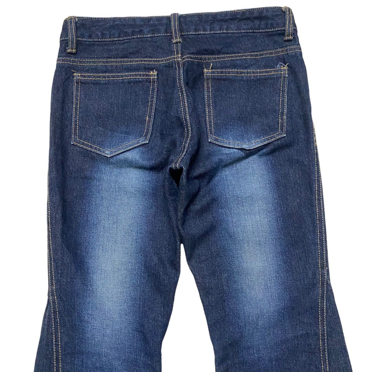 Japanese Brand SCANDAL COWBOY Denim Super Flare Patchwork Jeans Size US 28 / EU 44 - 10 Thumbnail