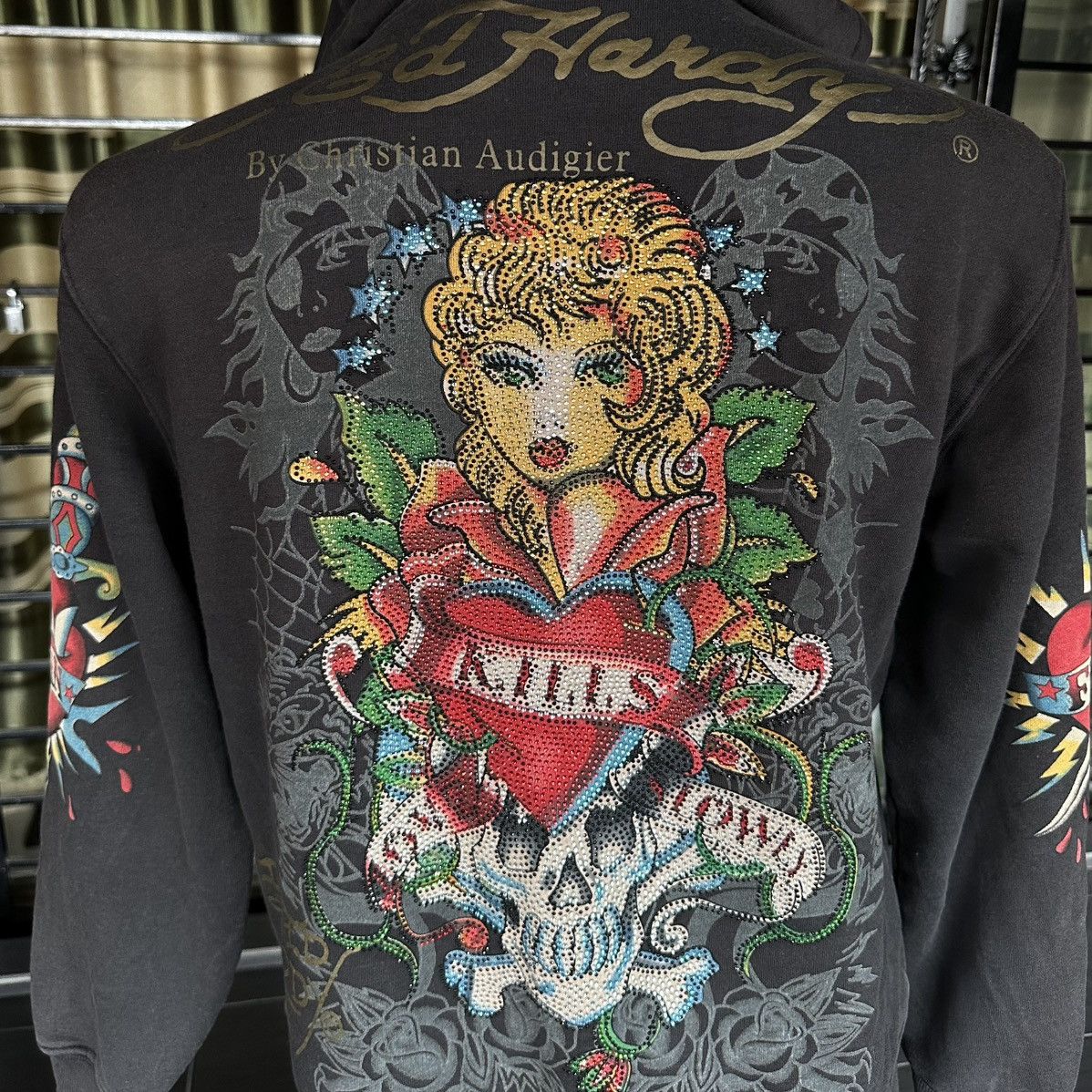 Ed Hardy Vintage Ed Hardy Big Logo Hoodie Size US L / EU 52-54 / 3 - 12 Thumbnail