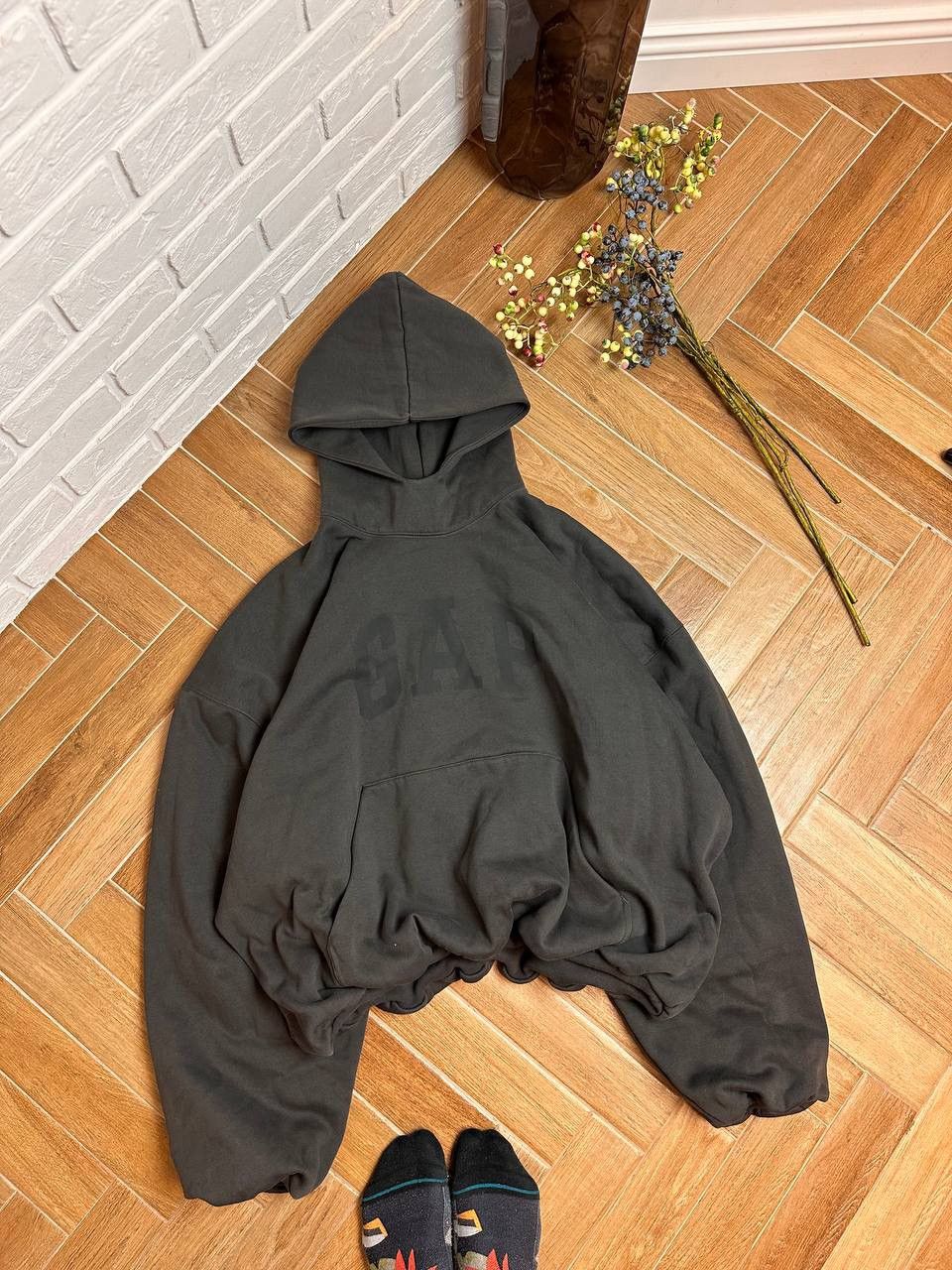 Balenciaga × Gap × Kanye West Yezzy Gap By Balenciaga Dove Hoodie Size US M / EU 48-50 / 2 - 2 Thumbnail