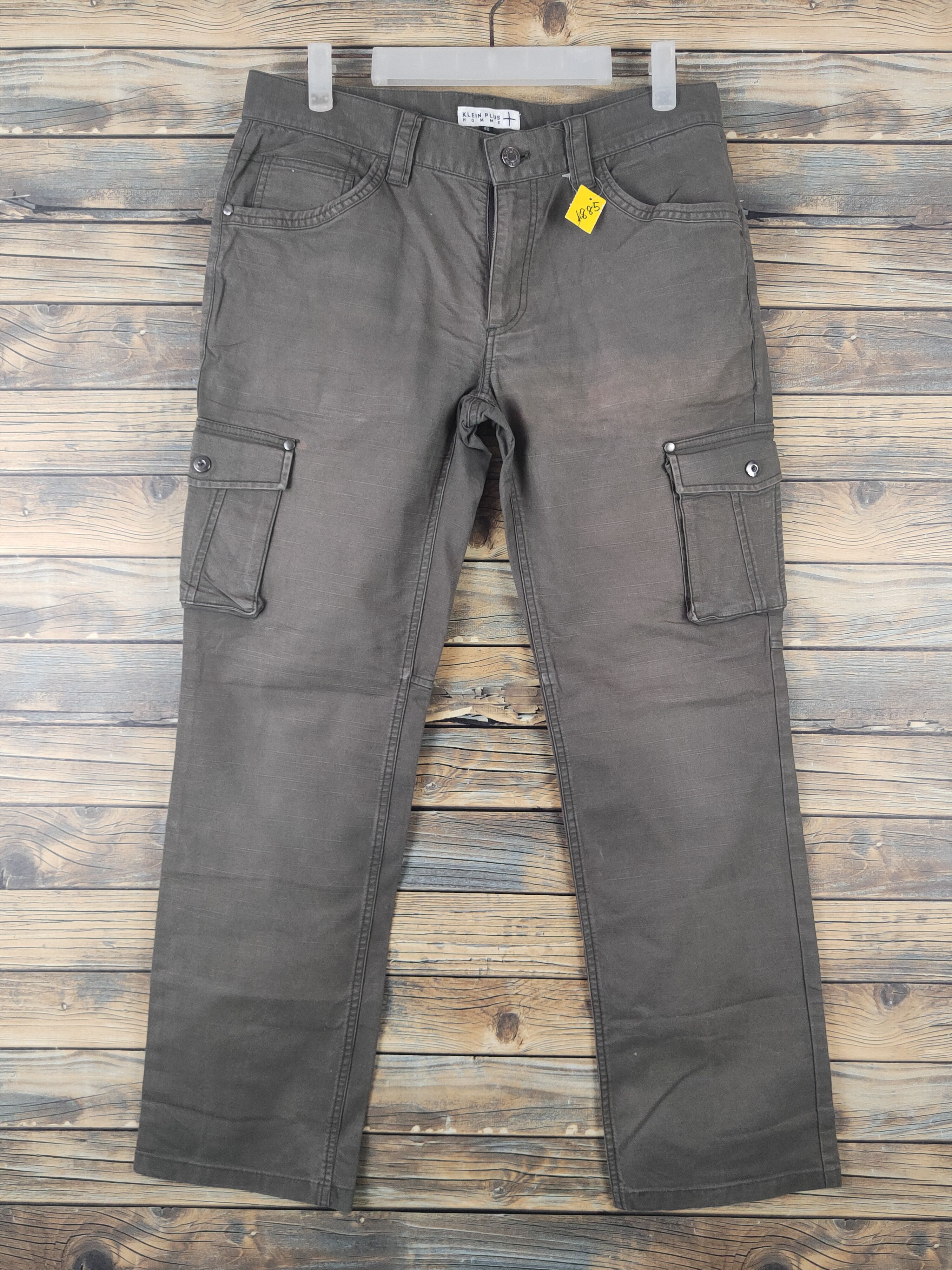 Japanese Brand DL Klein Plus Homme Brown Multipocket Cargo Pants #1885 Size US 32 / EU 48 - 1 Thumbnail