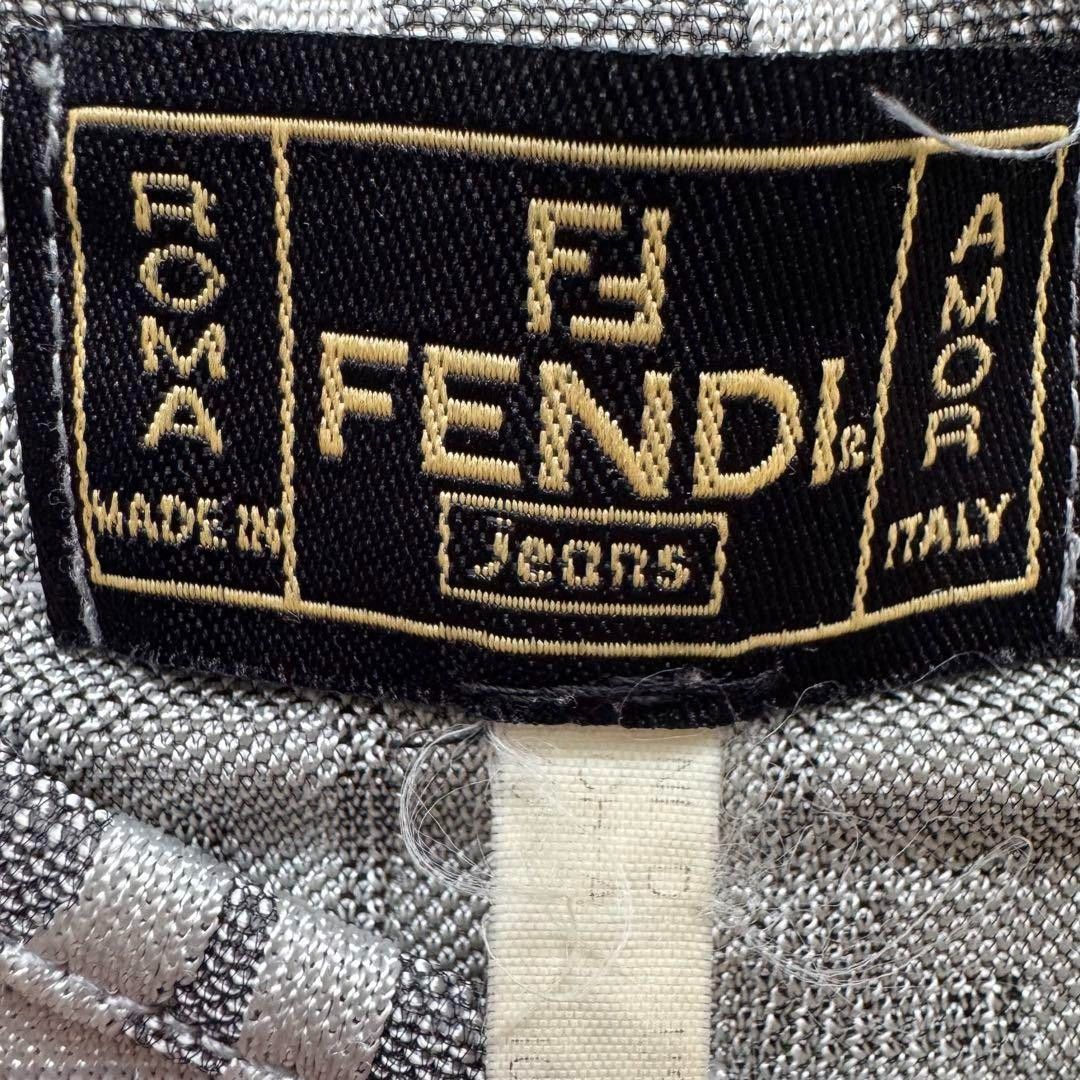 Fendi Fendi - Zucca Pattern Dress Camisole Gray Monogram Size M / US 6-8 / IT 42-44 - 3 Thumbnail