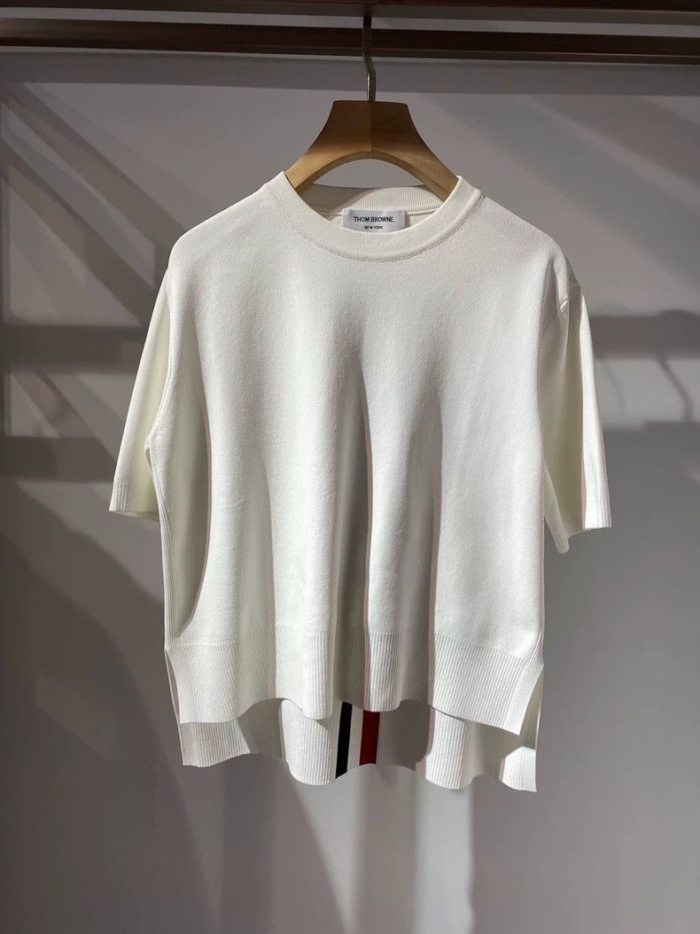 Thom Browne Thom Browne White knit short sleeves Size M / US 6-8 / IT 42-44 - 3 Thumbnail