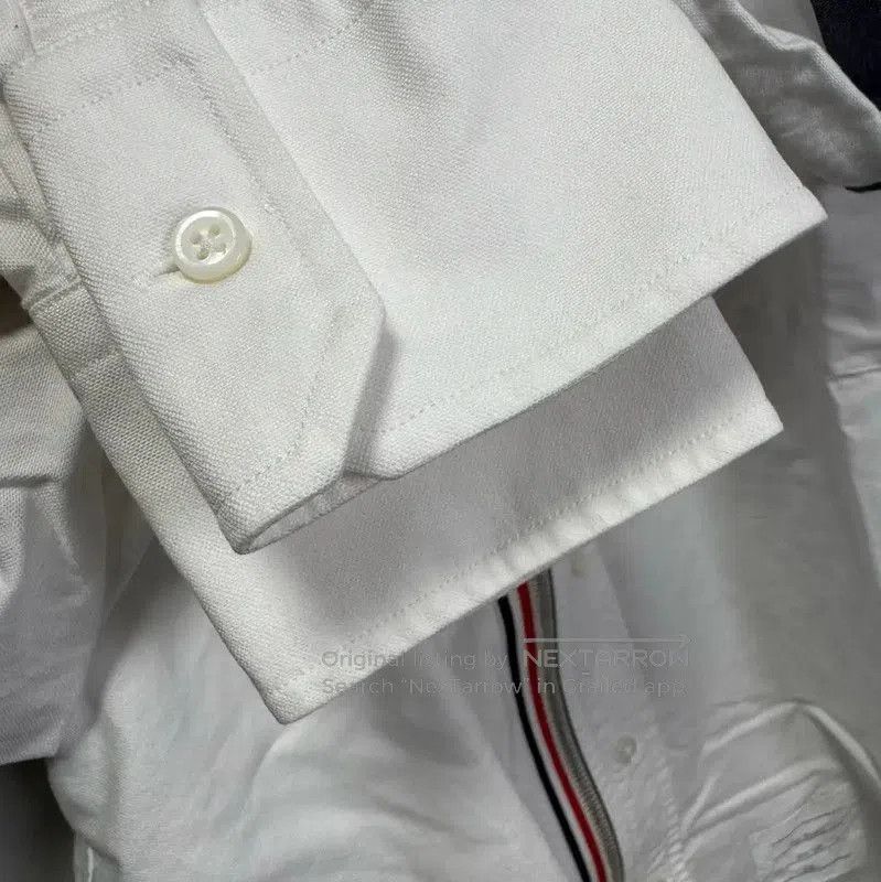 Thom Browne Thom Browne White Long Sleeve Shirt . Size US S / EU 44-46 / 1 - 6 Thumbnail