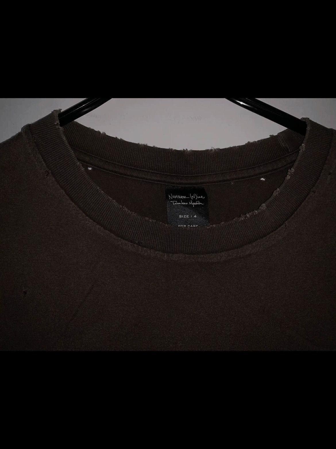 Number (N)ine Sz 4 Number Nine Logo Print Distressed Tee-2508 Size US XL / EU 56 / 4 - 3 Thumbnail