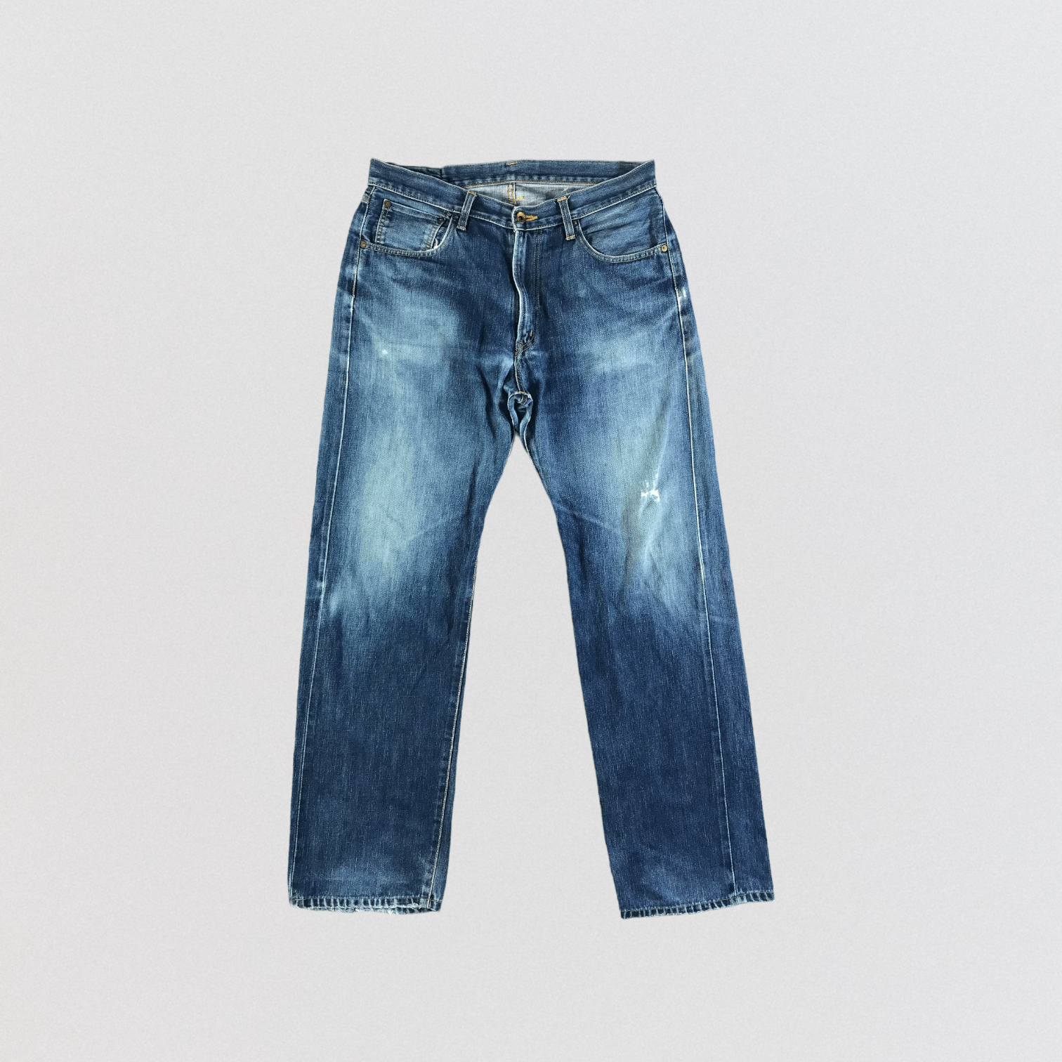 Edwin Vintage Blue Wash Edwin 505 Selvedge Jeans-JM3611 Size US 35 - 1 Thumbnail