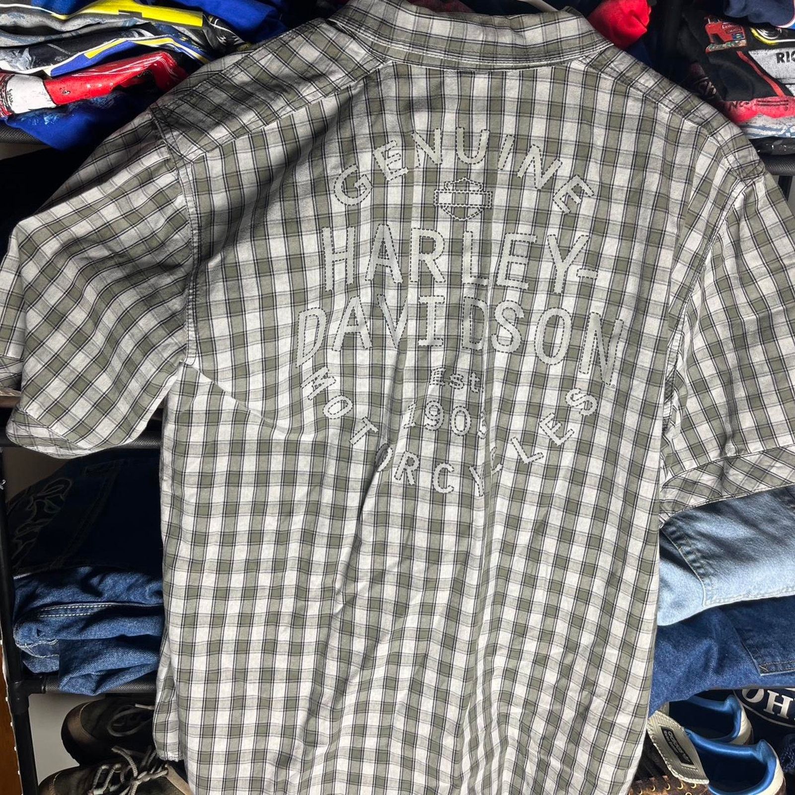 Harley Davidson Plaid harley davidson button up Size US L / EU 52-54 / 3 - 2 Thumbnail