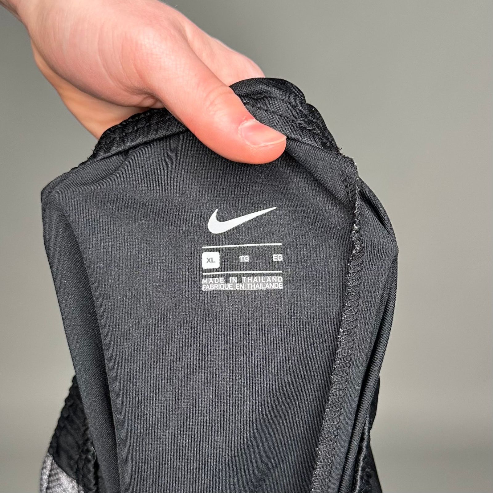 Crazy Nike Sweatpants Jet Black Polyester Grey Swoosh Menswear