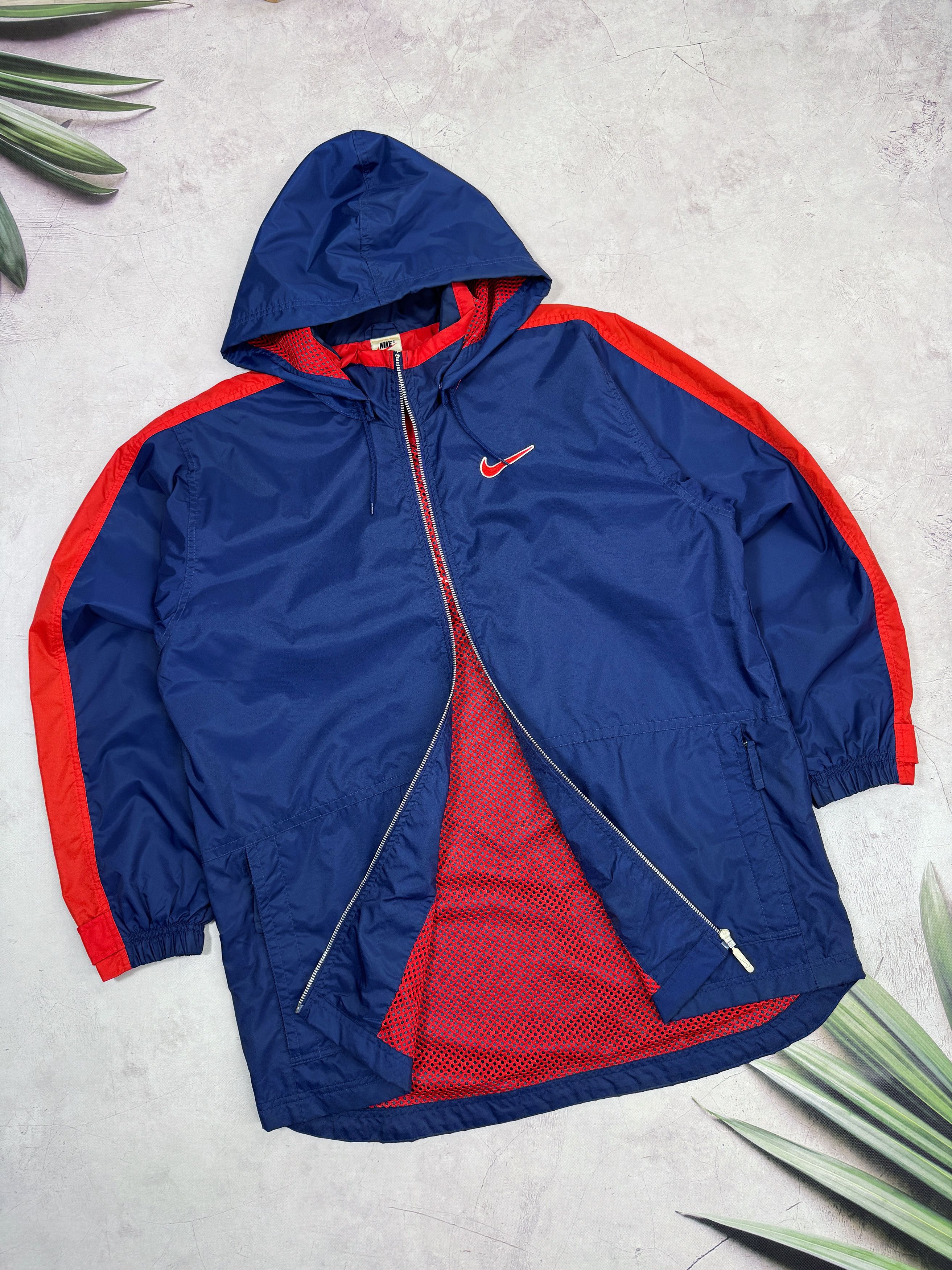 Nike × Vintage Y2K Nike Windbreaker Jacket Nylon Big Back Swoosh Logo Size US L / EU 52-54 / 3 - 3 Thumbnail