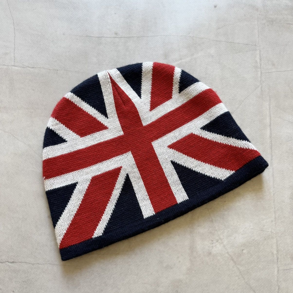Hysteric Glamour × Undercover 00s British Britain Flag Knit Beanie Hat Stussy Vibe Size ONE SIZE - 2 Thumbnail