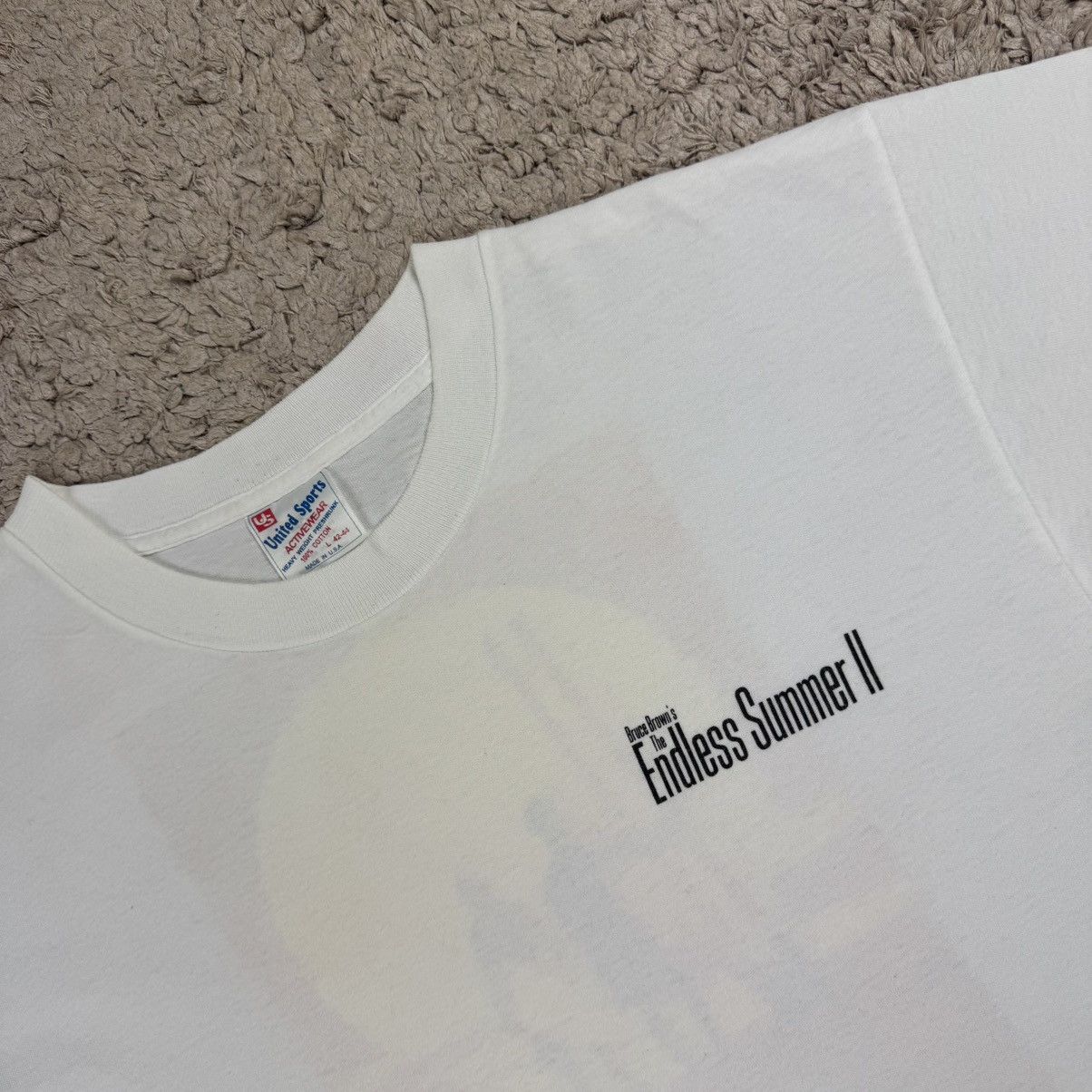 Vintage Vintage Bruce Brown The Endless Summer II Movie Promo Tee Size US L / EU 52-54 / 3 - 11 Thumbnail
