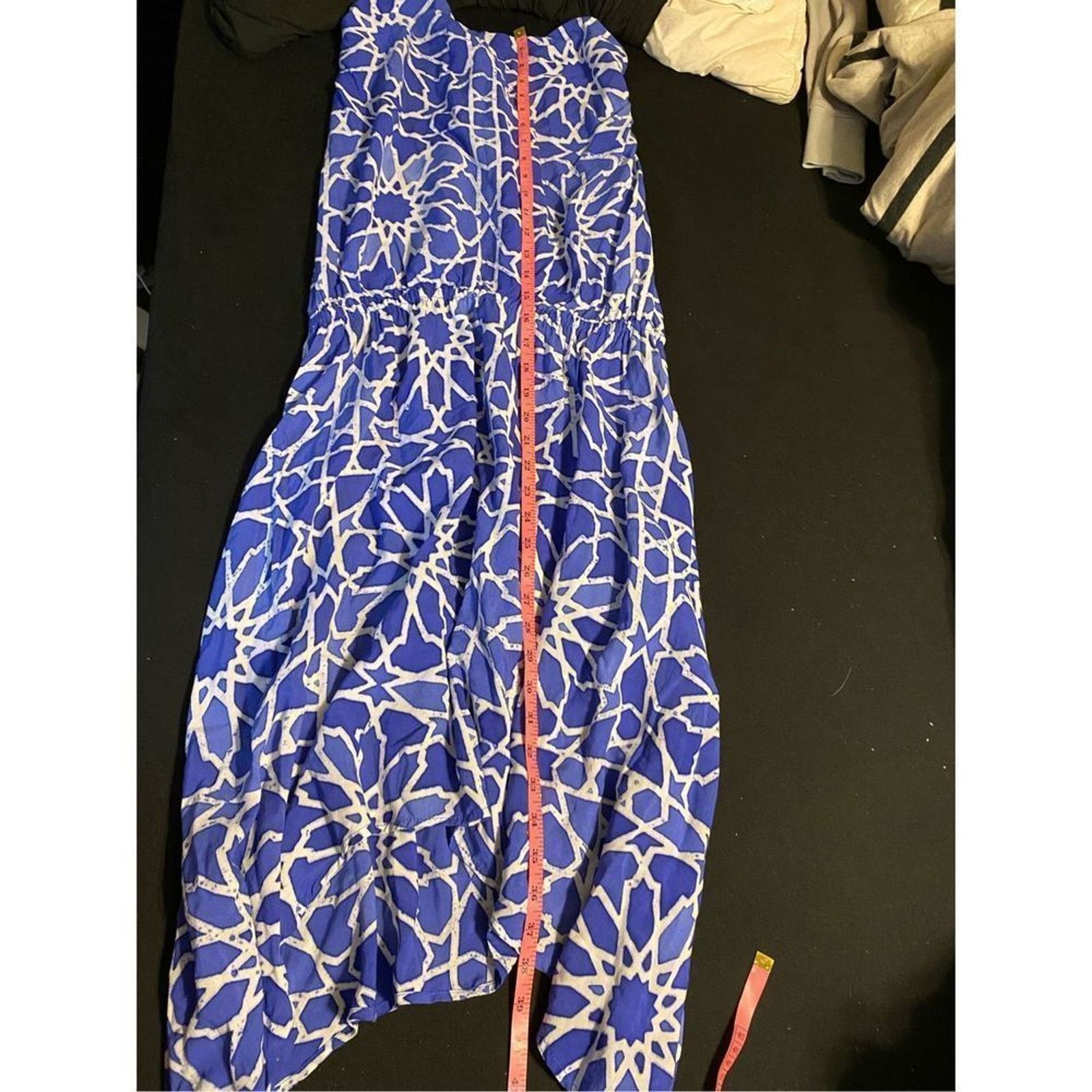 Anthropologie Indah Rinjani Draped Sun Dress BLUE Size Large, MSRP $132 Size L / US 10 / IT 46 - 2 Thumbnail