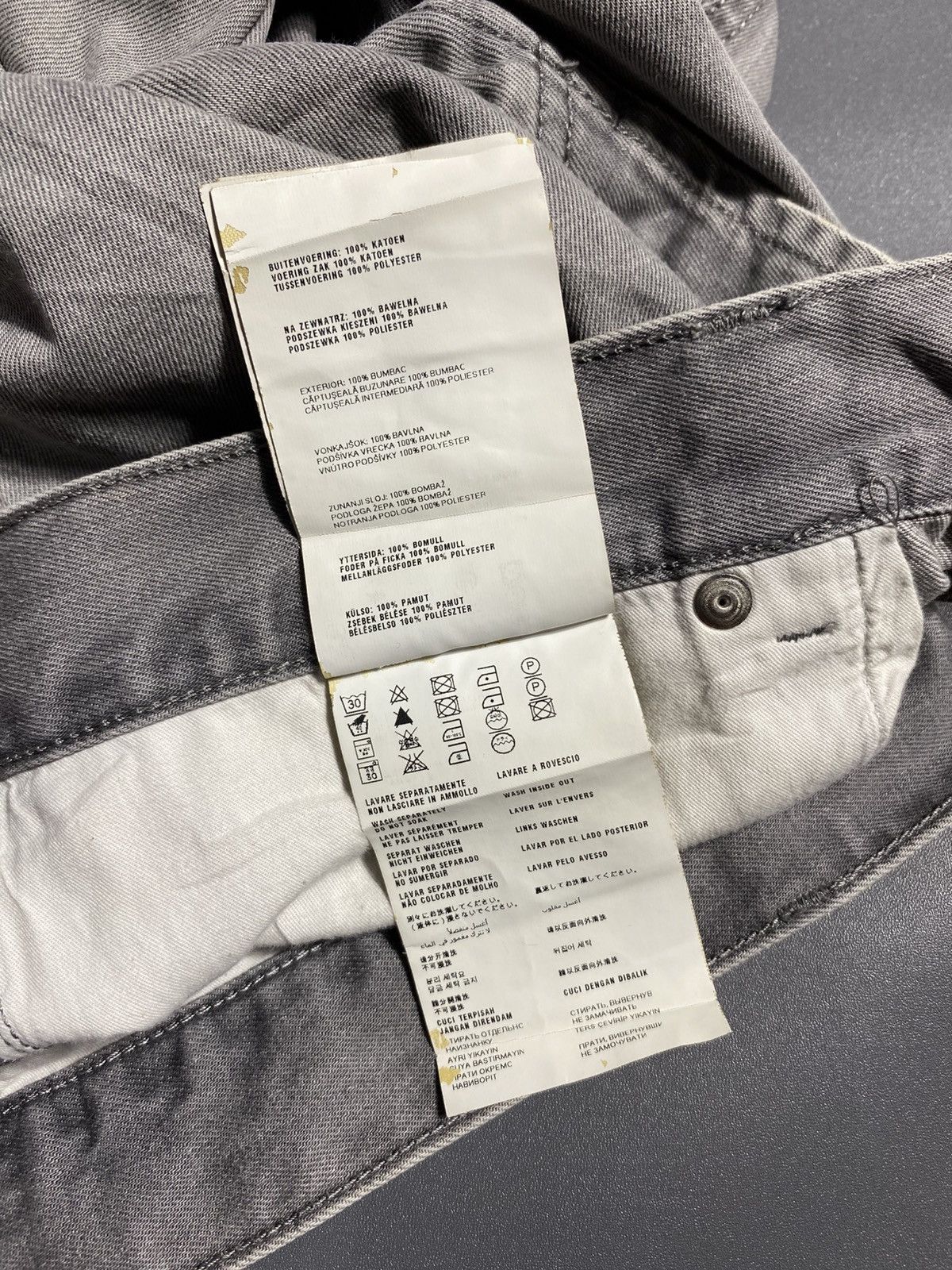 Prada Prada Washed Grey Classic Fit Jeans Size US 32 / EU 48 - 11 Thumbnail