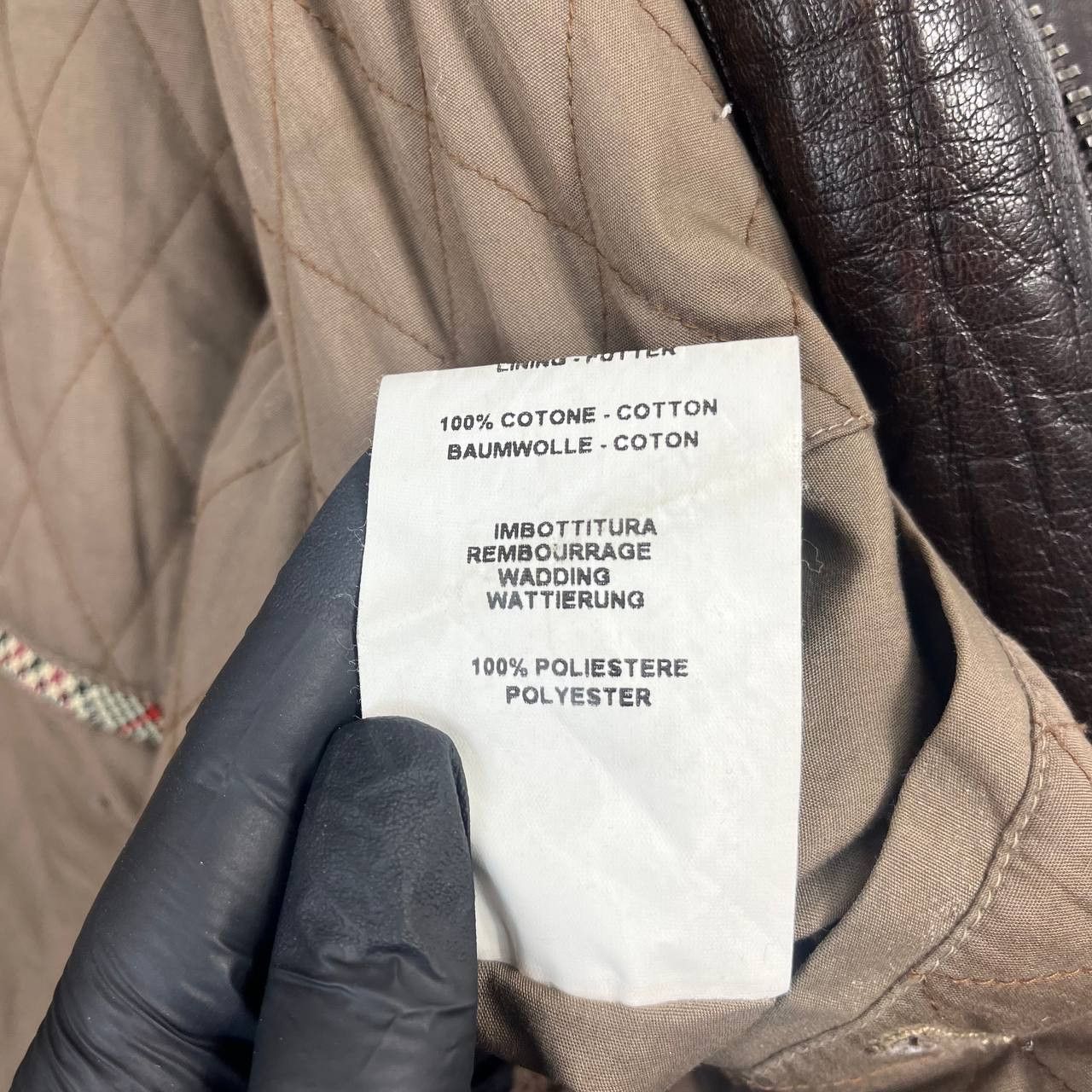 Gimo's Gimo's Mens Brown Leather Jacket Quilted Lined Classic Sz M Size US M / EU 48-50 / 2 - 6 Thumbnail