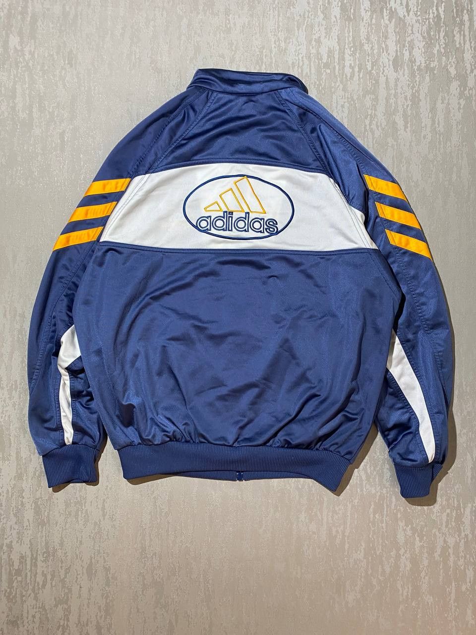 00'S adidas back logo jersey track jacket men's size M polyester white type Vintage Second Hand