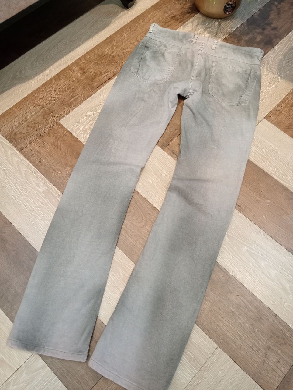 Neil Barrett BLACKBARRETT BY NEIL BARRETT LIGHT GRAY ACID JEANS Size US 33 - 11 Thumbnail