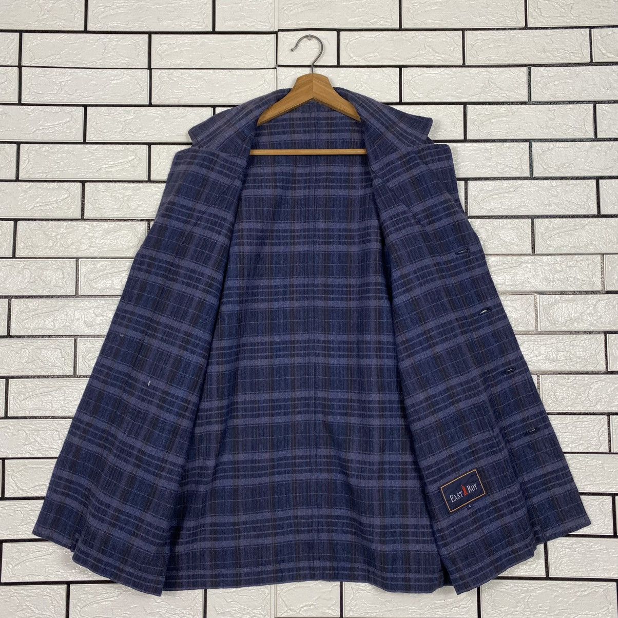 Japanese Brand 🔥VINTAGE CHORE JACKET EAST BOY TARTAN DESIGN ISSEY MIYAKE Size US L / EU 52-54 / 3 - 13 Thumbnail