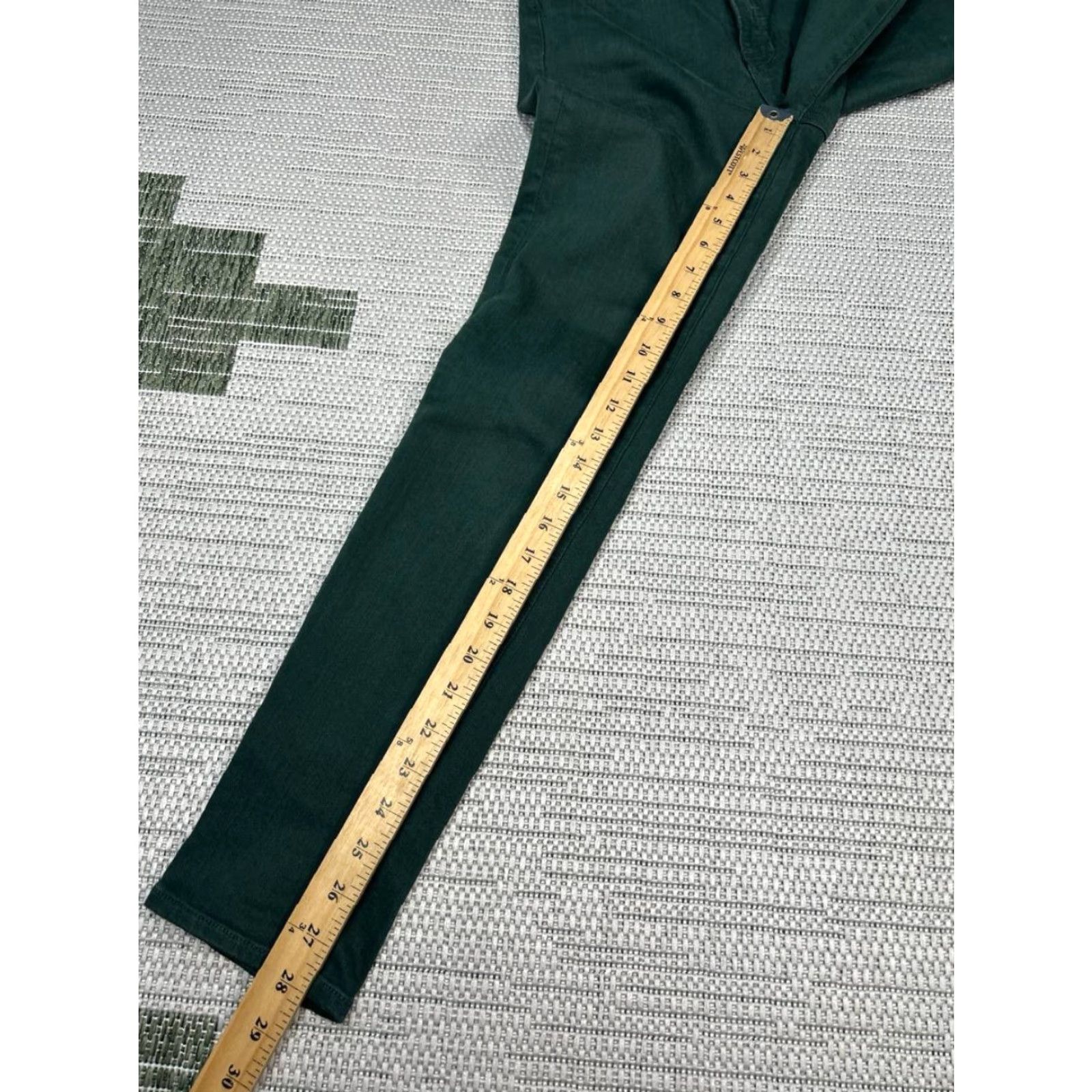 Veronica Beard Veronica Beard Jeans Womens 27 Debbie Skinny Green Denim Size 27" / US 4 / IT 40 - 3 Thumbnail