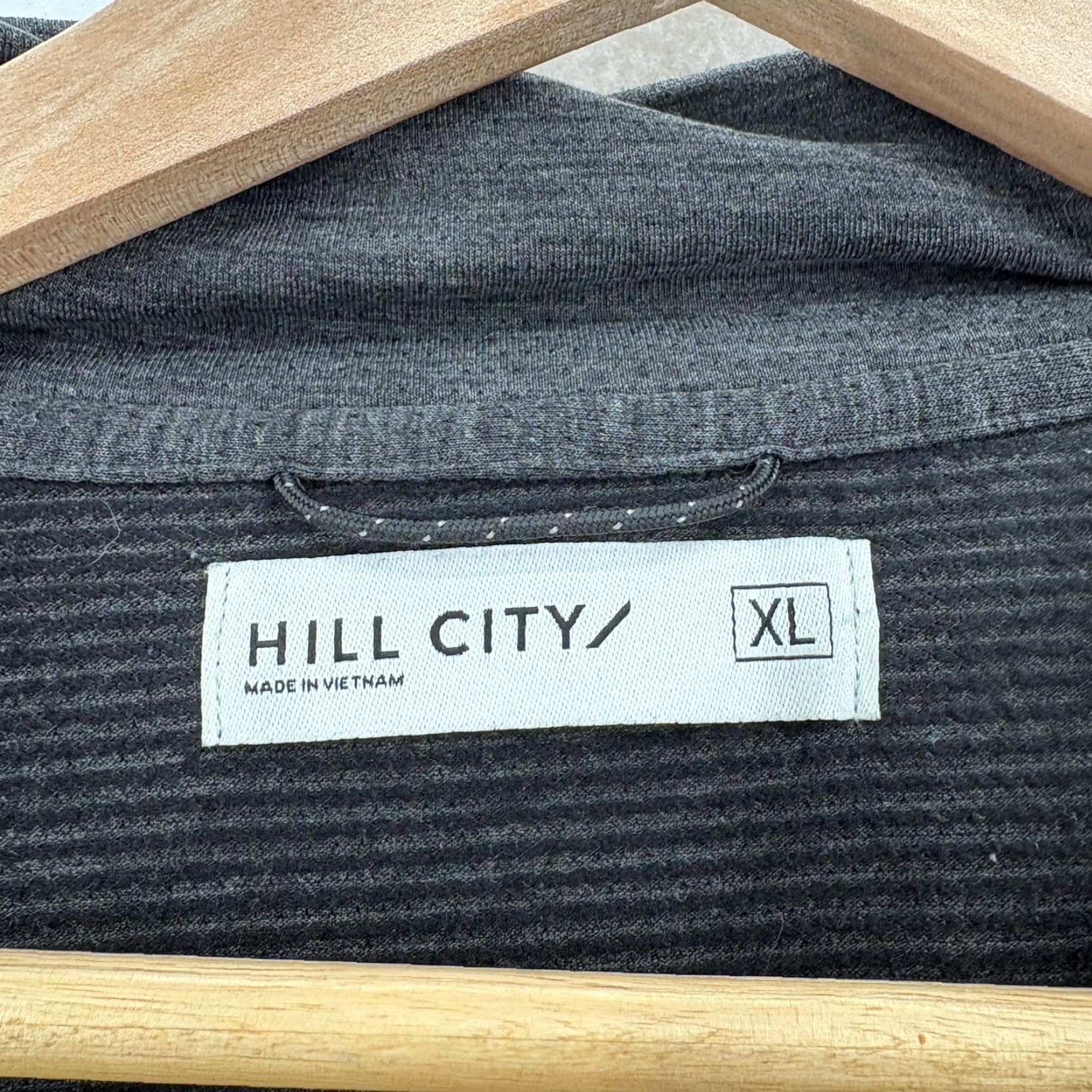 Vintage Hill City Hoodie Mens XL Gray Performance Pullover Stretch Zip Pockets Athletic Size US XL / EU 56 / 4 - 4 Thumbnail