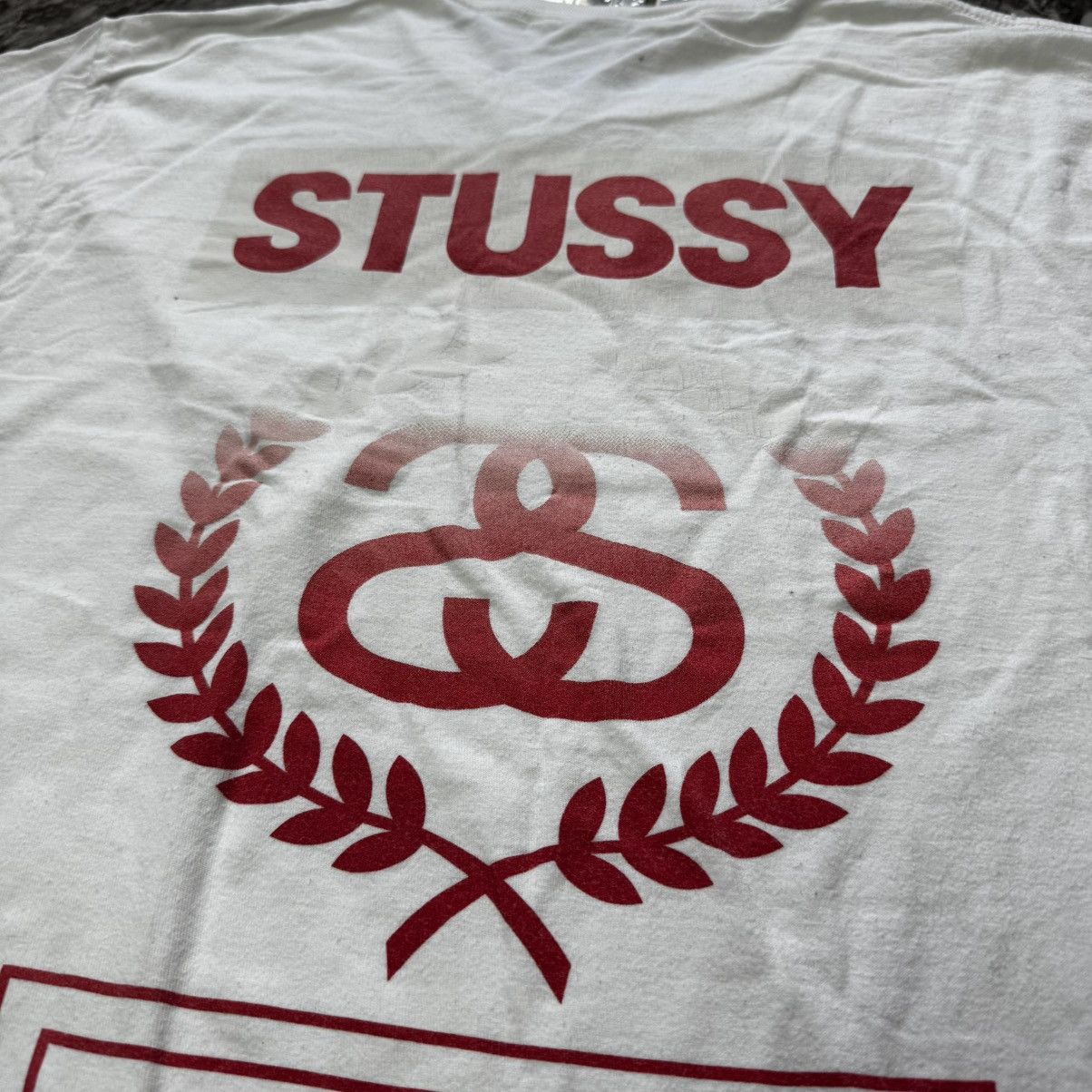 Stussy × Vintage Vintage Stussy Flag Lightly T-Shirt Size L Size US L / EU 52-54 / 3 - 6 Thumbnail