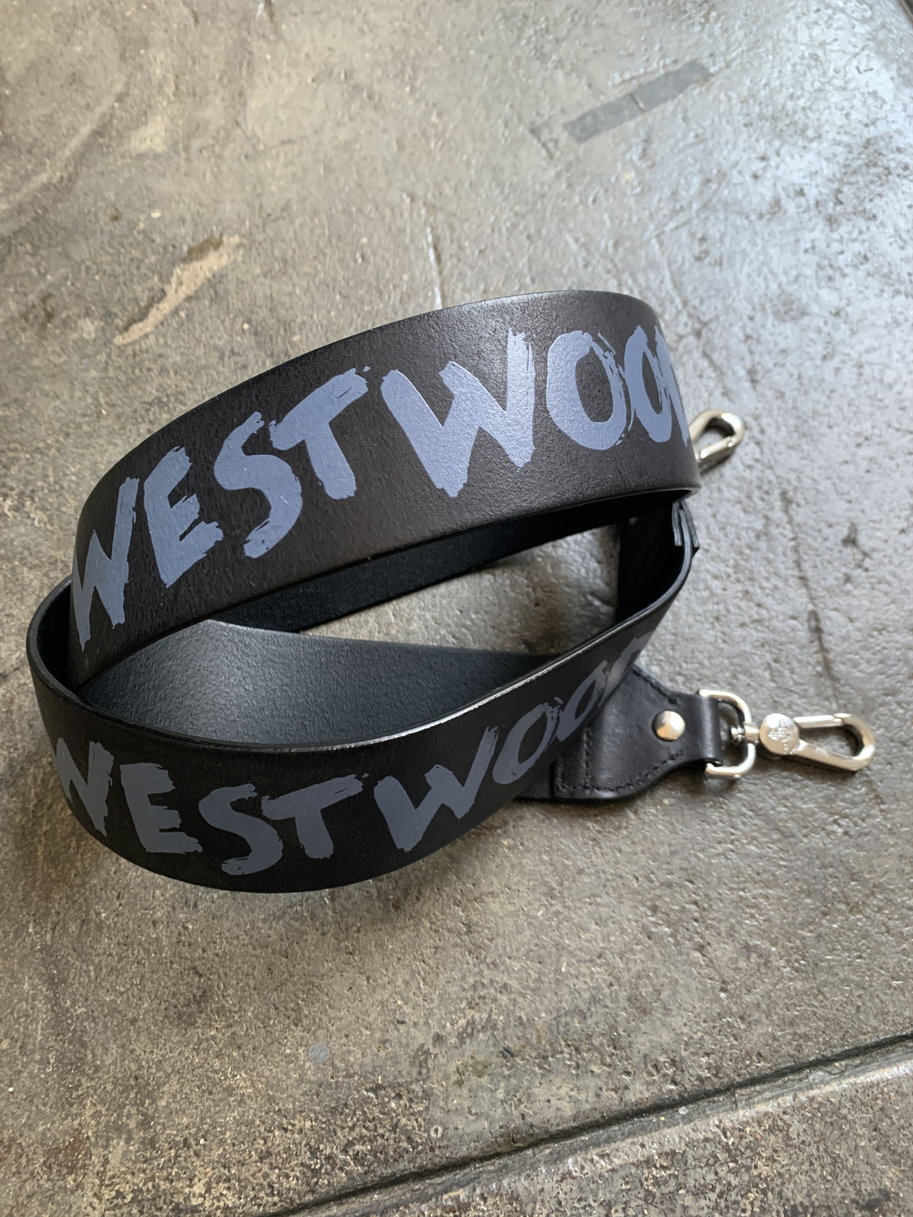 Brand New Leather Edie Graffiti Strap w/ Engraved Metal