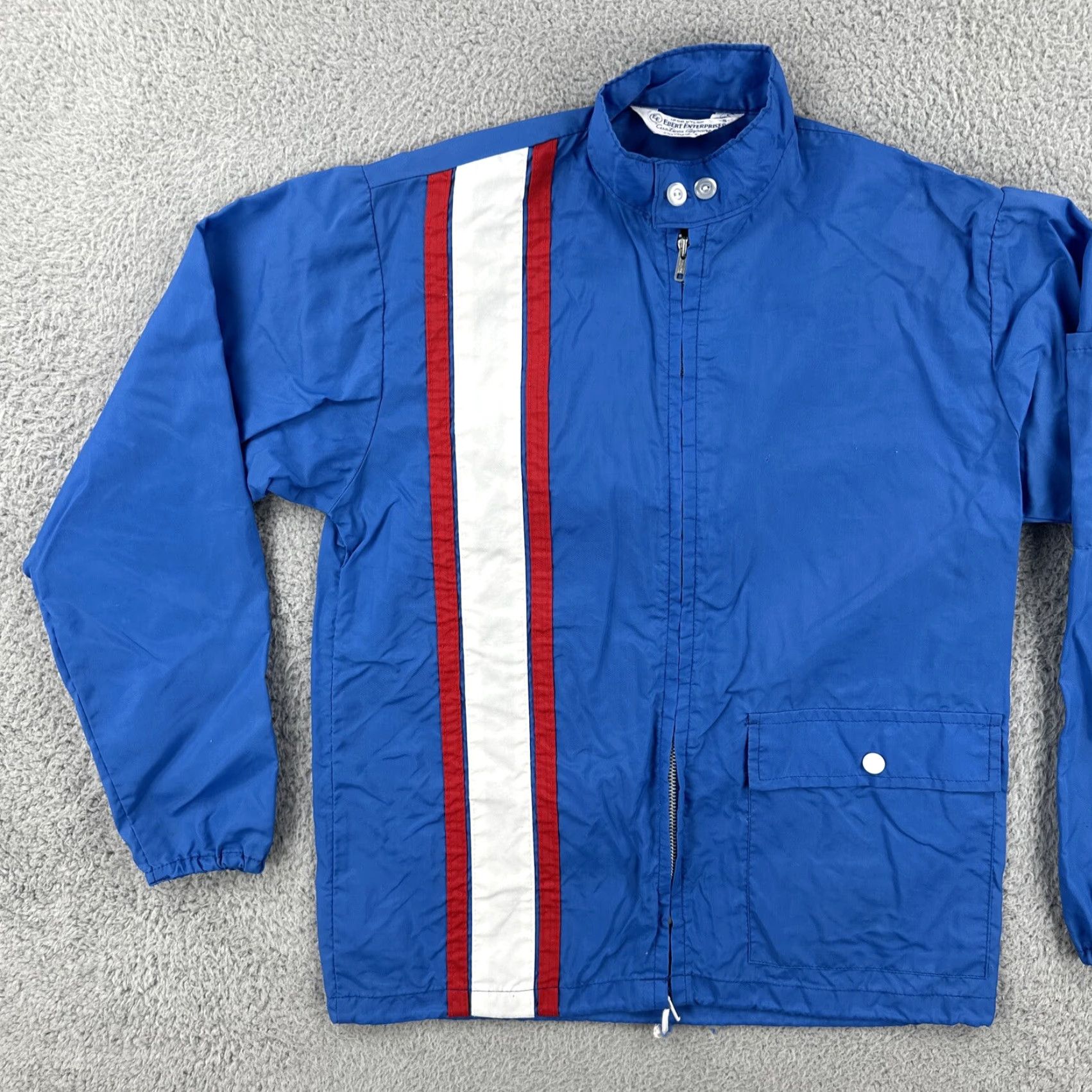 Vintage VINTAGE Ebert Enterprises Nylon Full Zip Jacket Blue Small 60s USA Mens Size US S / EU 44-46 / 1 - 3 Thumbnail