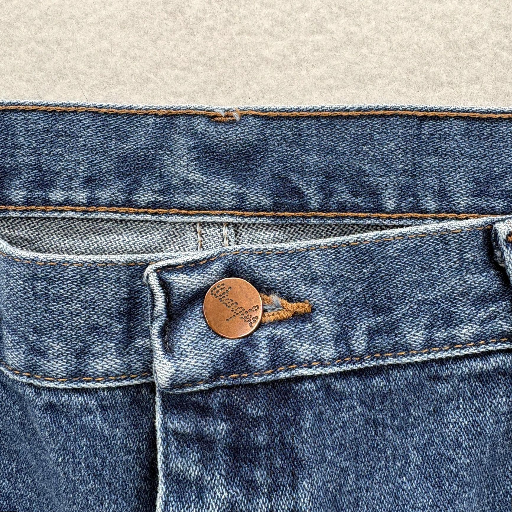 Wrangler Wrangler Cowboy Cut Jeans Mens 36x30 Blue Wash Straight Denim Western 13MWZ Size US 36 / EU 52 - 4 Thumbnail