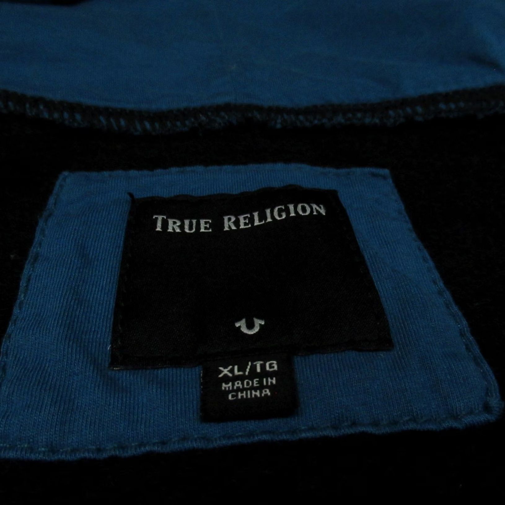 True Religion True Religion Hoodie Mens XL Black Full Zip Fleece Lined Graphic Sweatshirt Size US XL / EU 56 / 4 - 5 Thumbnail