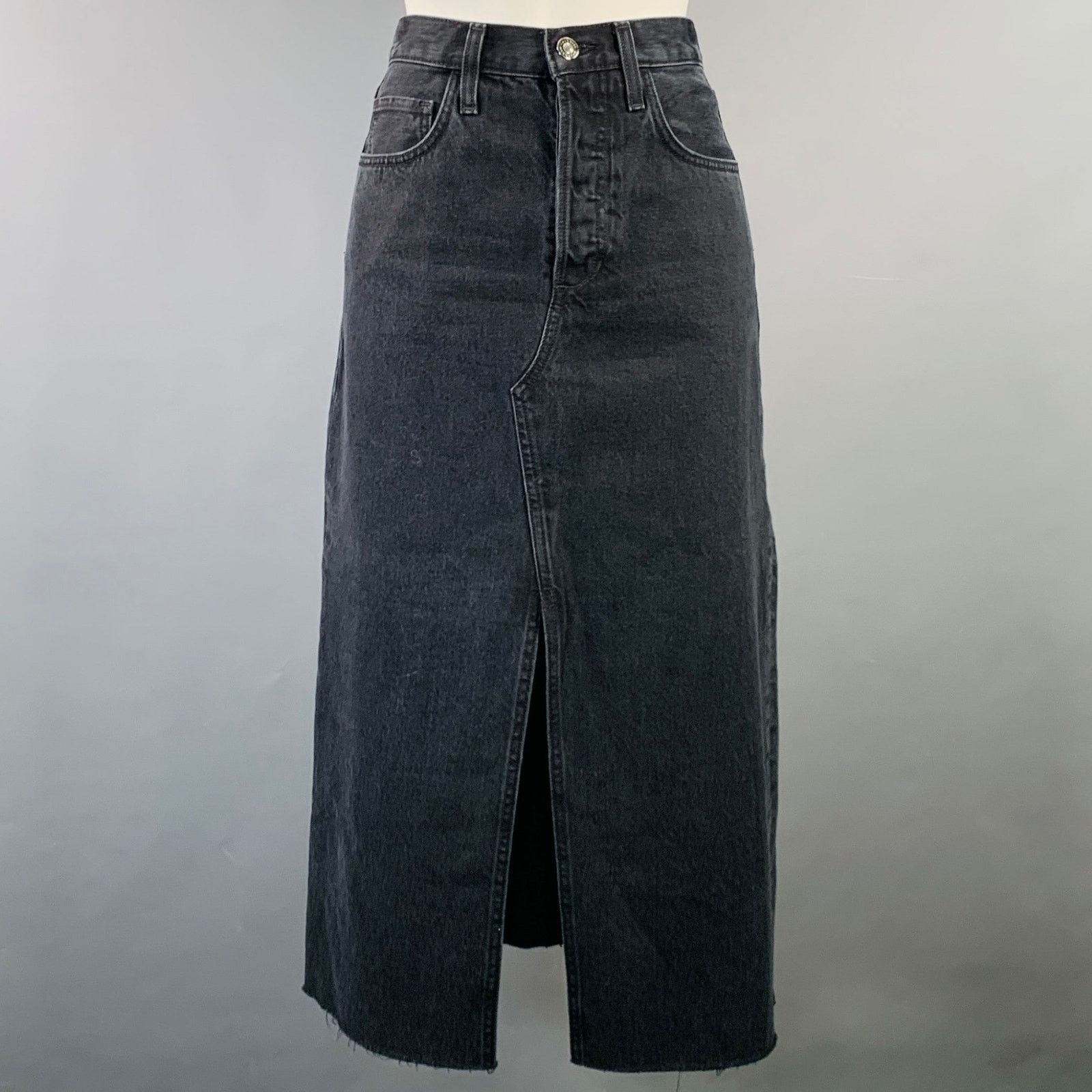 Other FAVORITE DAUGHTER The Sadie Black Denim Twill Button Fly Size 25" / US 0 / IT 36 - 1 Thumbnail