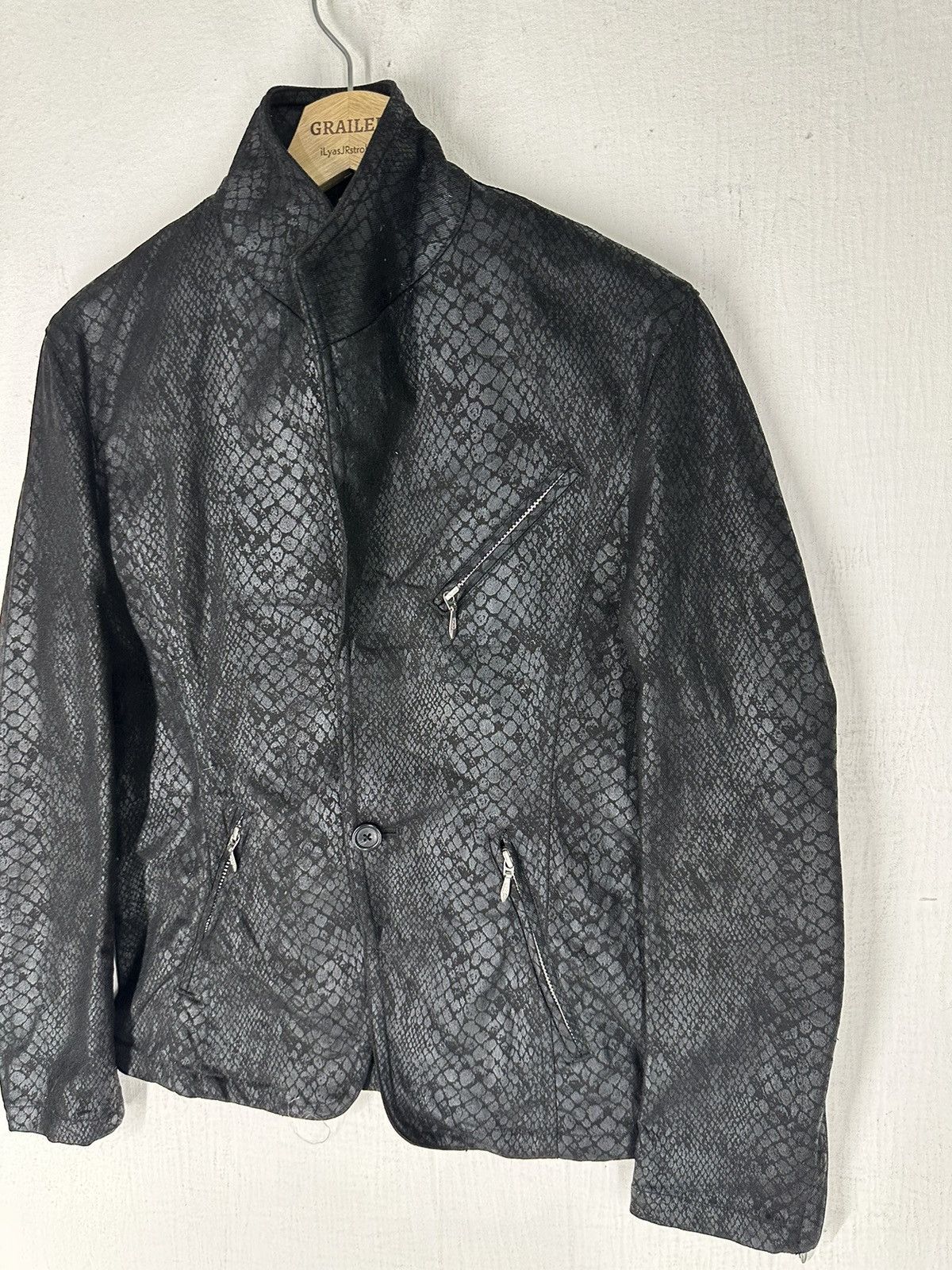 Tornado Mart Tornado Mart Refined Real Clothes Snake Skin Reptile Jacket Size US M / EU 48-50 / 2 - 3 Thumbnail