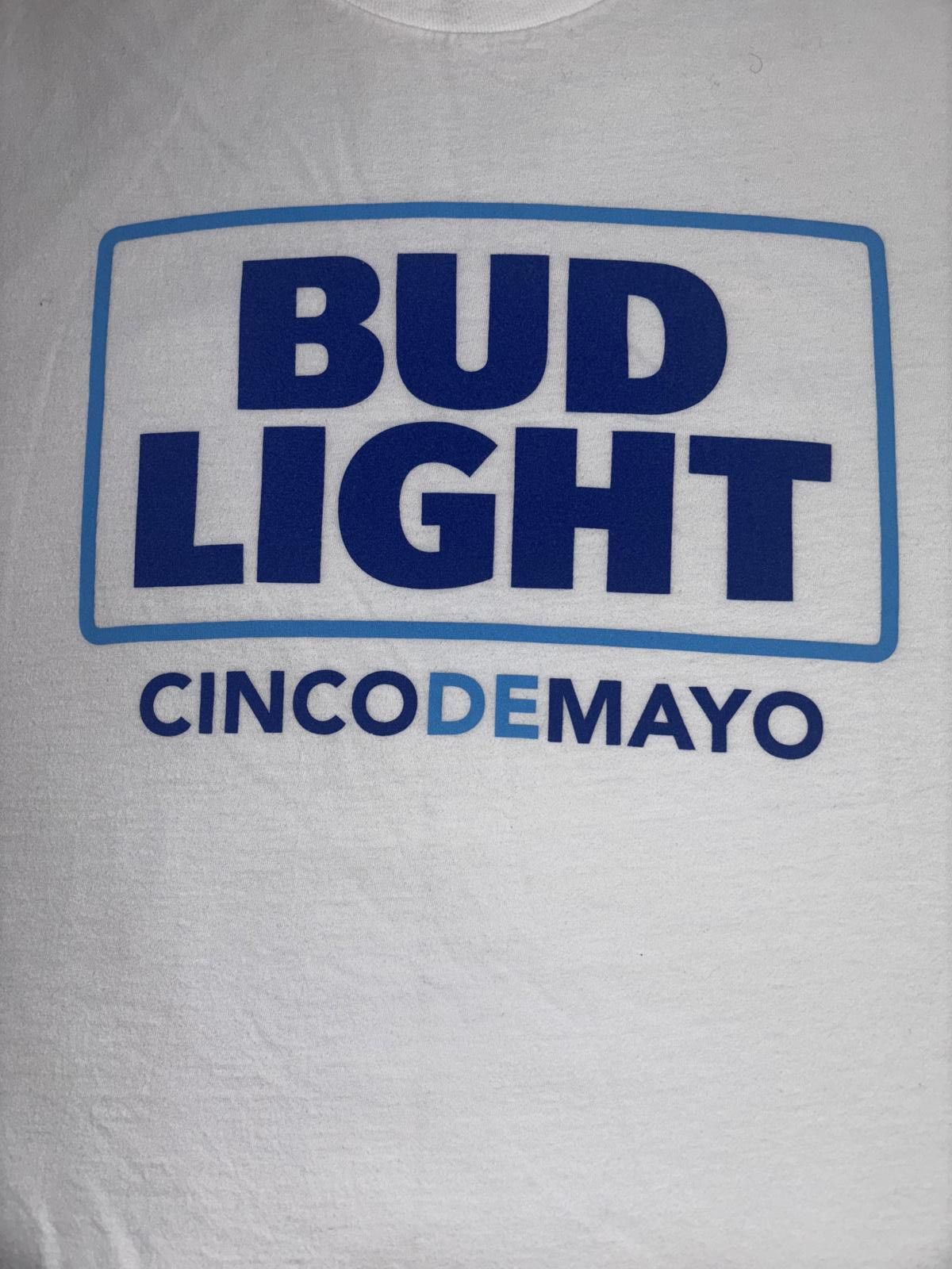 Hanes XL Bud Light Cinco de Mayo T-Shirt Size US XL / EU 56 / 4 - 2 Thumbnail