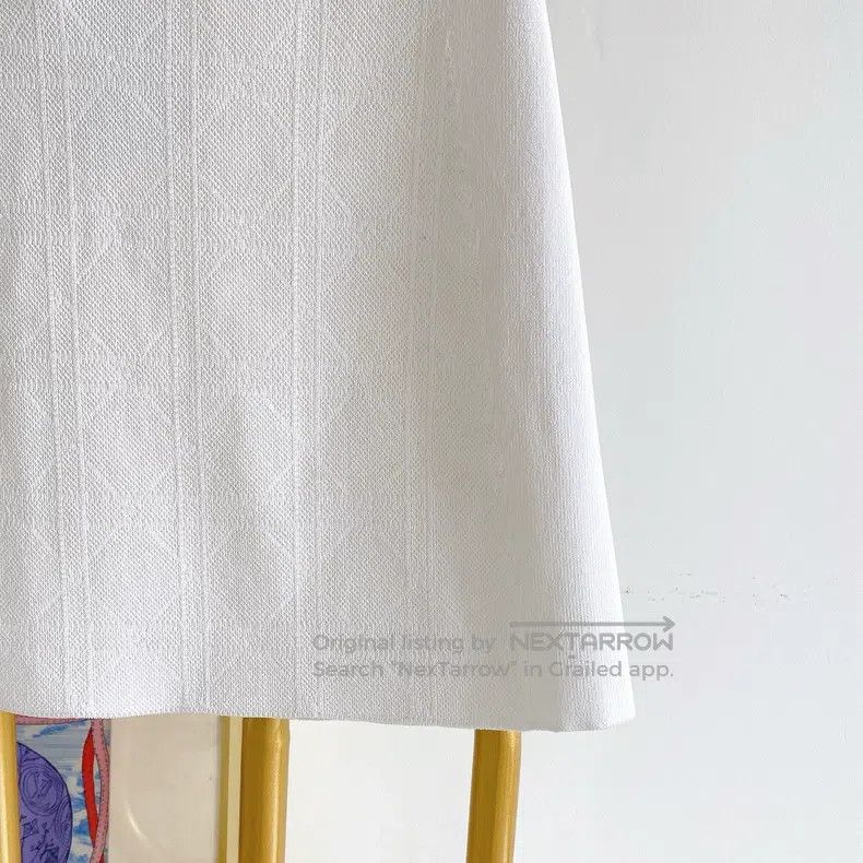 Dior Dior White knitted short skirt Size 26" / US 2 / IT 38 - 4 Thumbnail