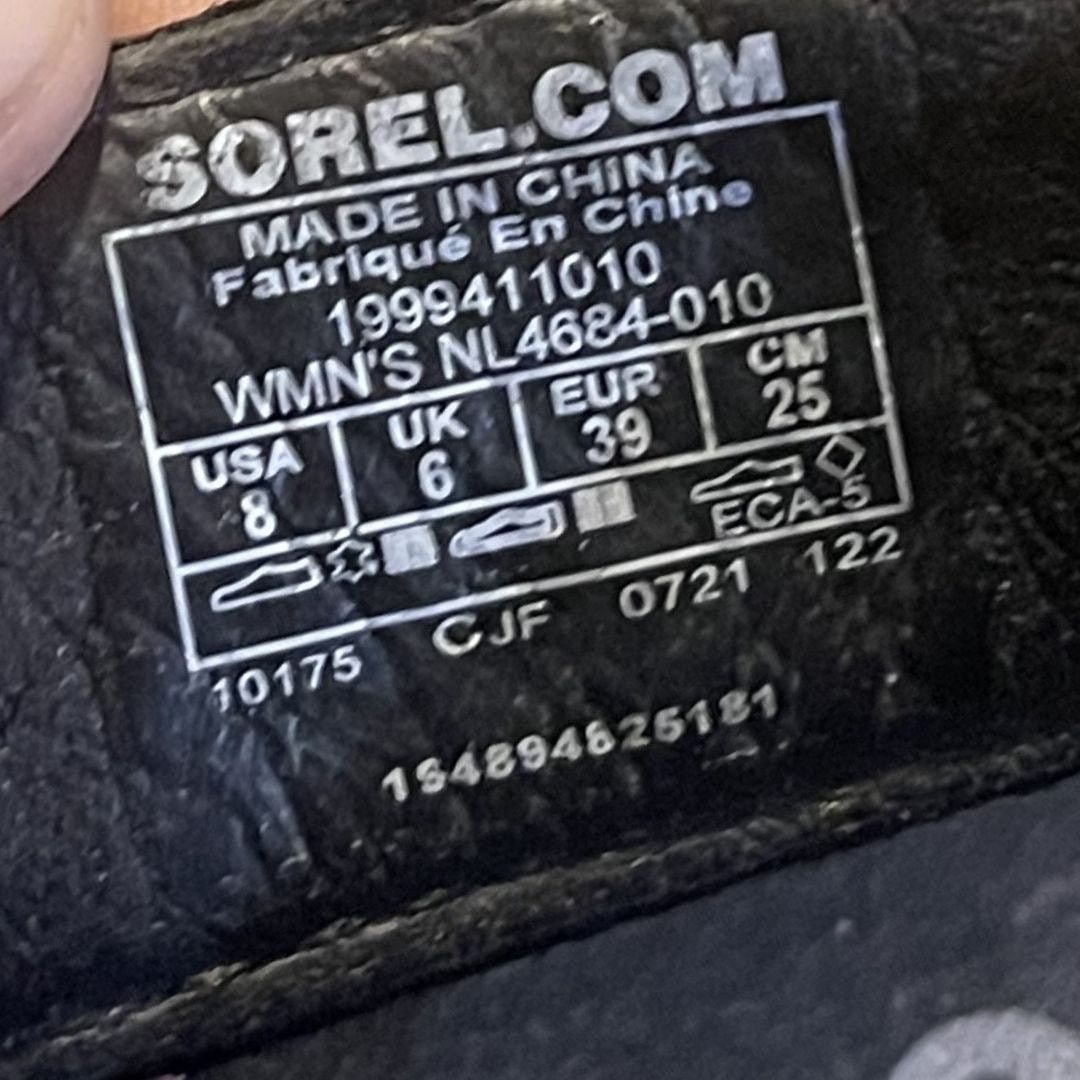 SOREL Joanie III Slingback Platform Wedge Leather Sandal 8 Shoes Size US 8 / IT 38 - 6 Thumbnail